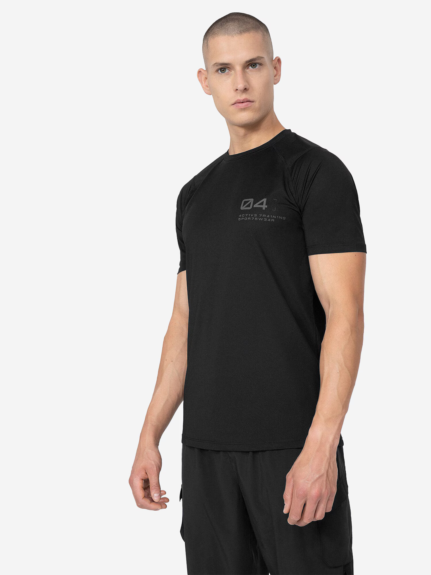 4F Tricou funcțional gri / negru - Pled.ro