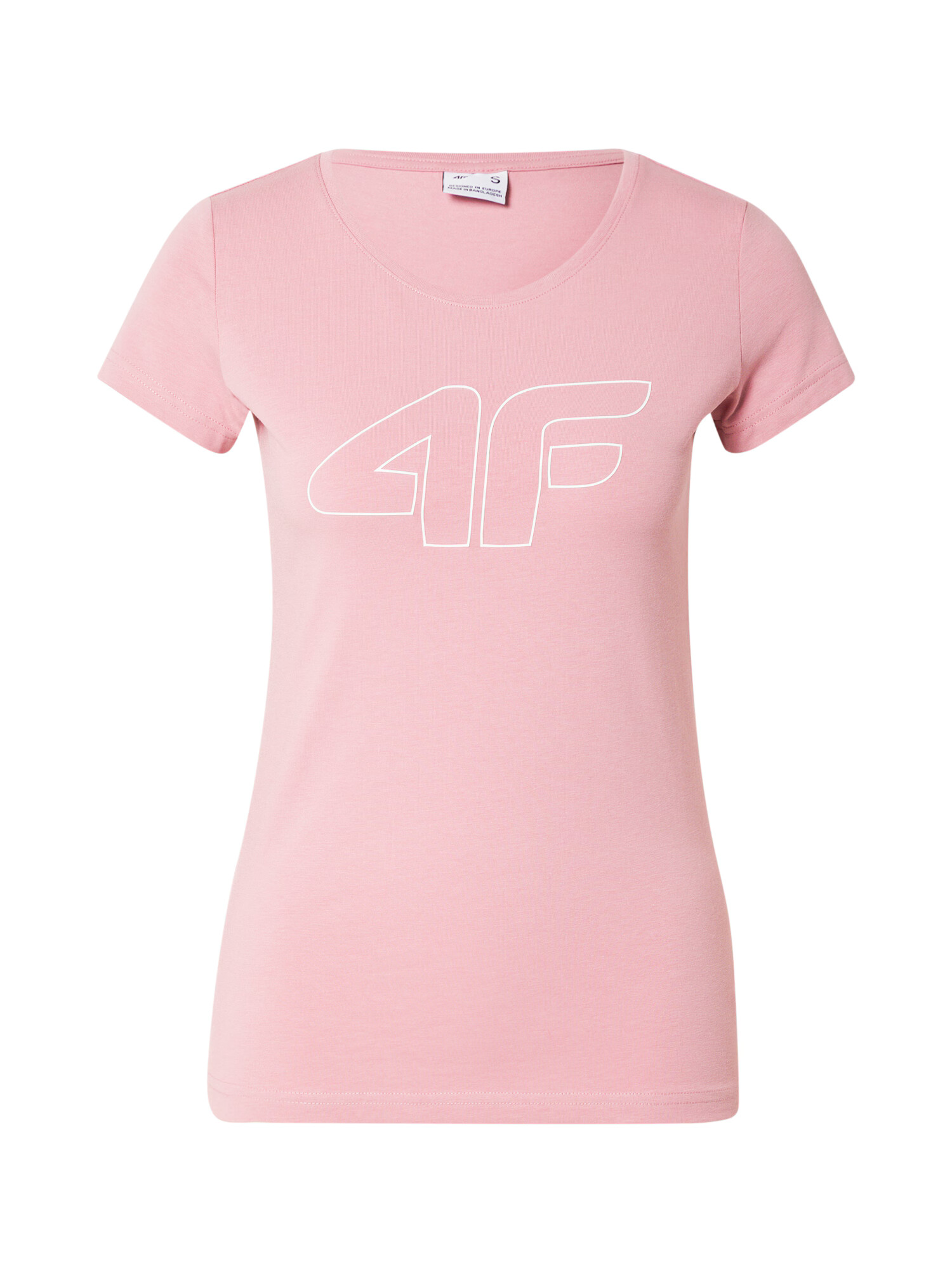 4F Tricou funcțional roz / alb - Pled.ro