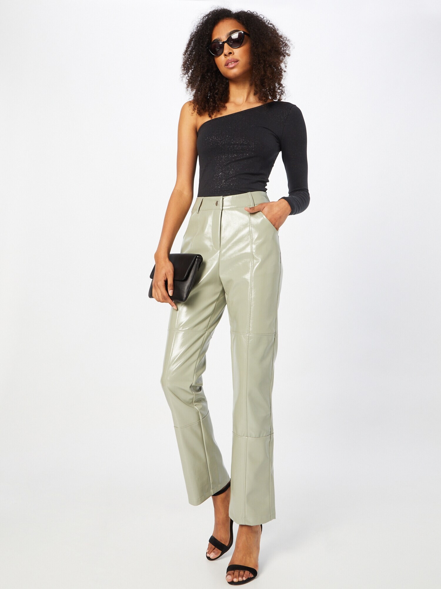 4th & Reckless Pantaloni 'MELIA' verde pastel - Pled.ro