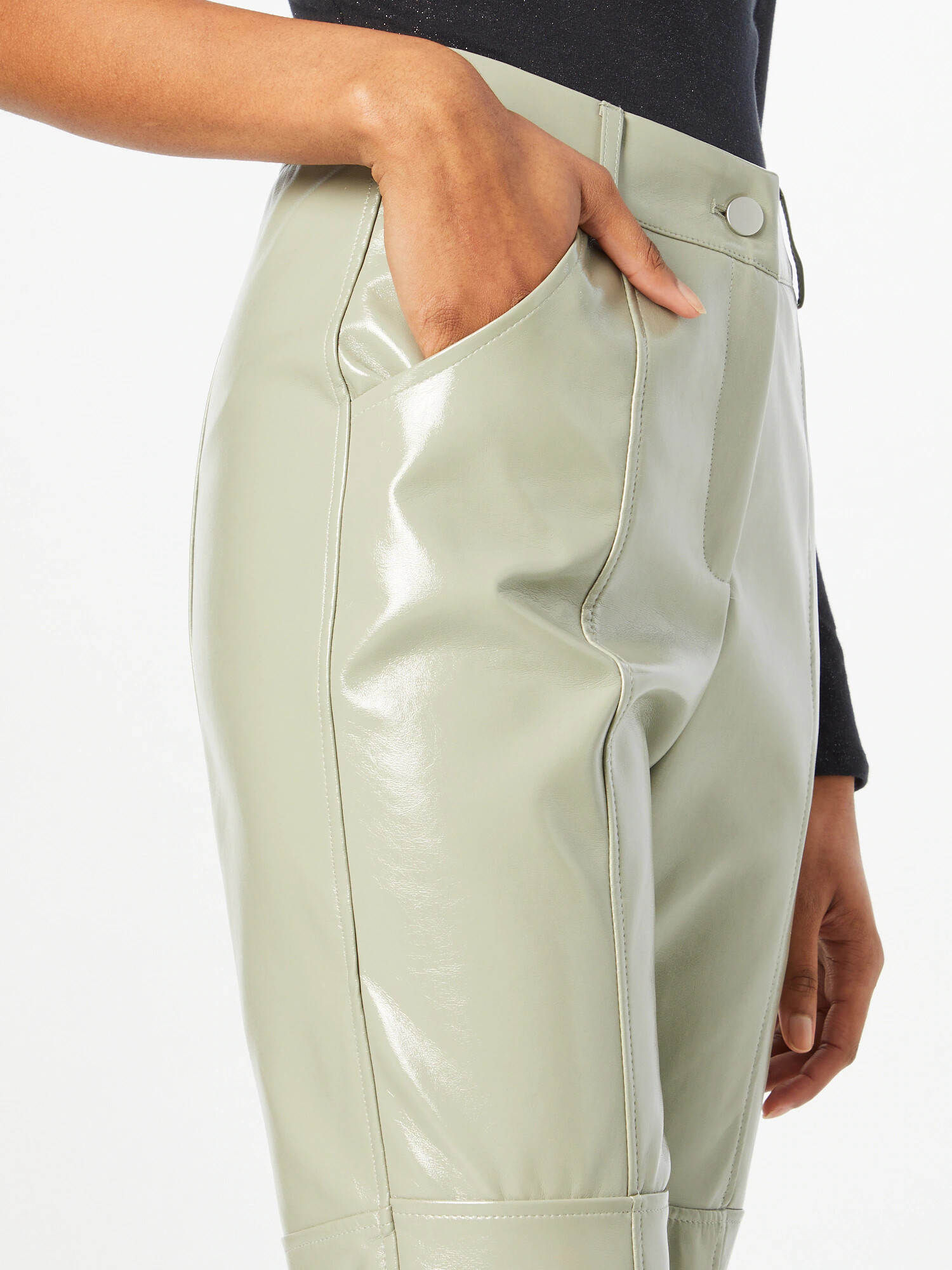 4th & Reckless Pantaloni 'MELIA' verde pastel - Pled.ro