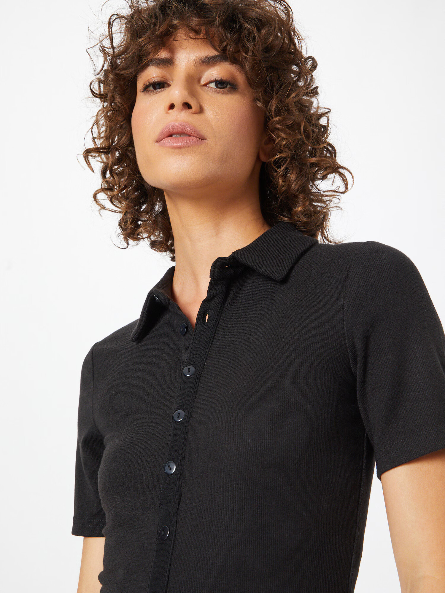 4th & Reckless Tricou body negru - Pled.ro