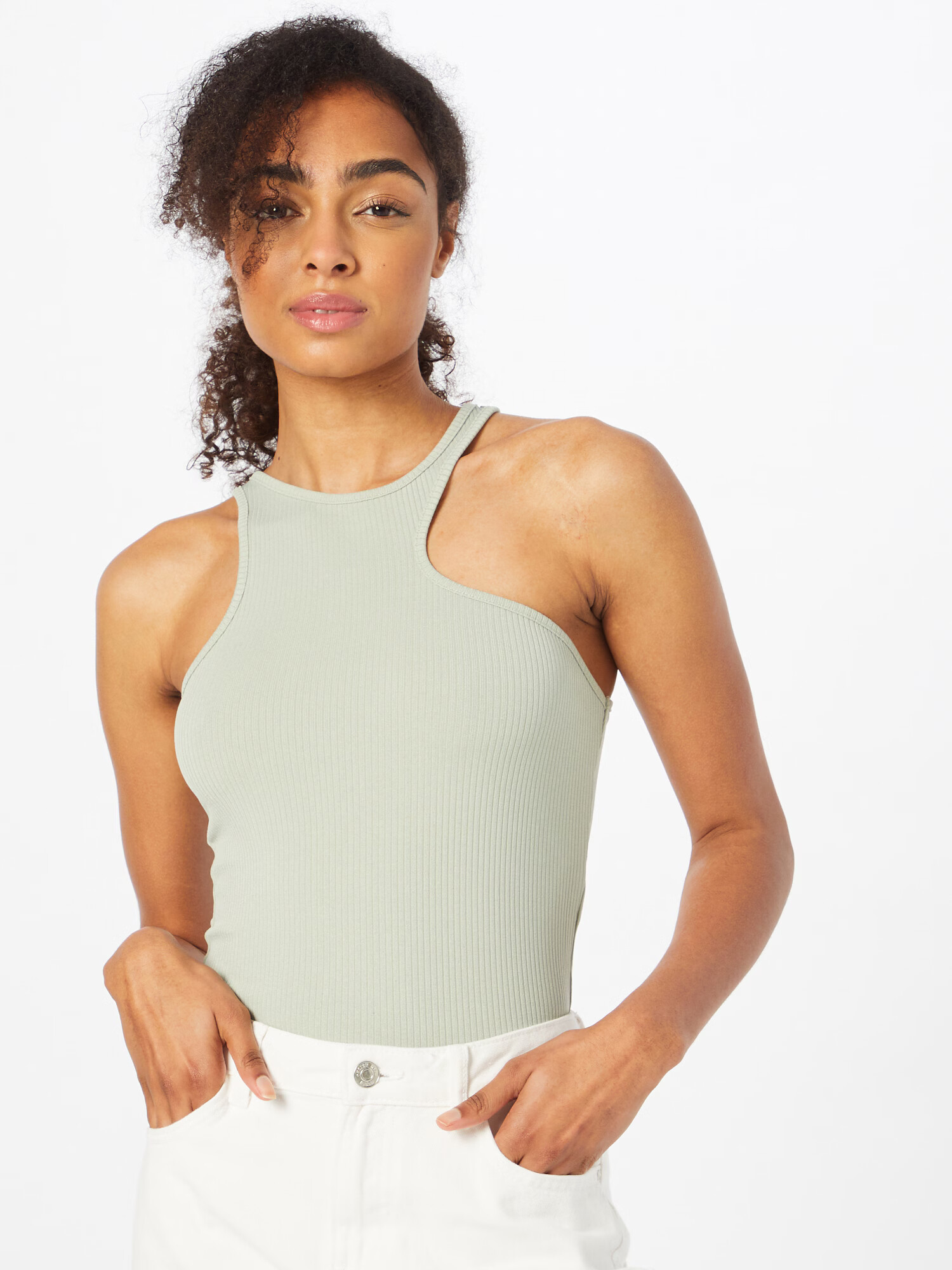 4th & Reckless Tricou body 'SILANA' verde pastel - Pled.ro