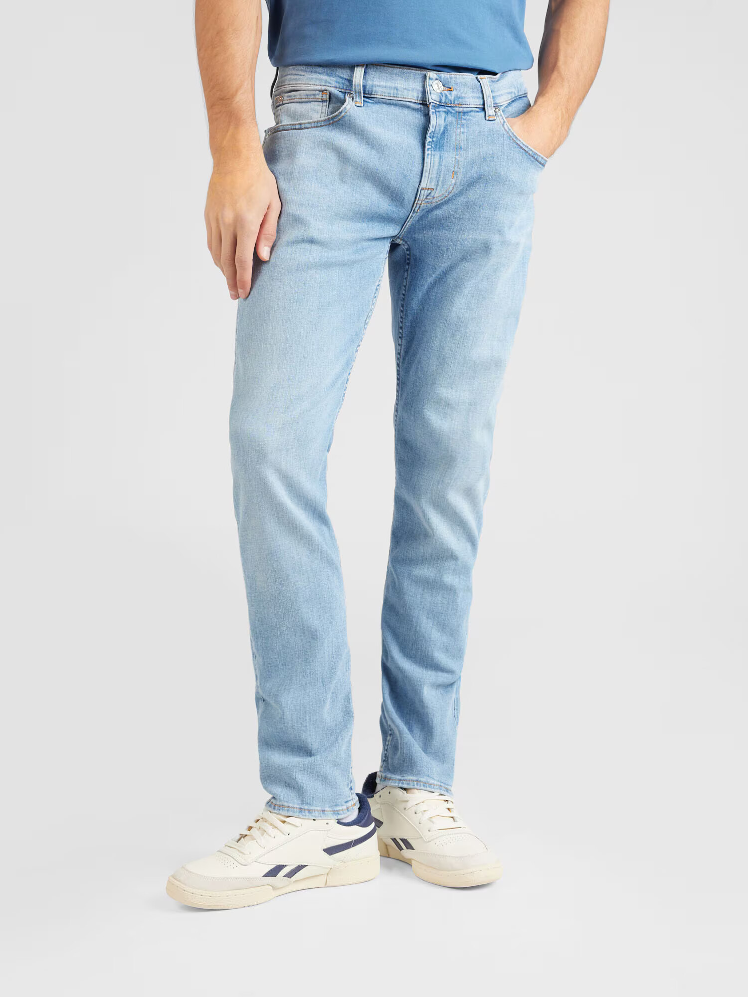 7 for all mankind Jeans albastru deschis - Pled.ro