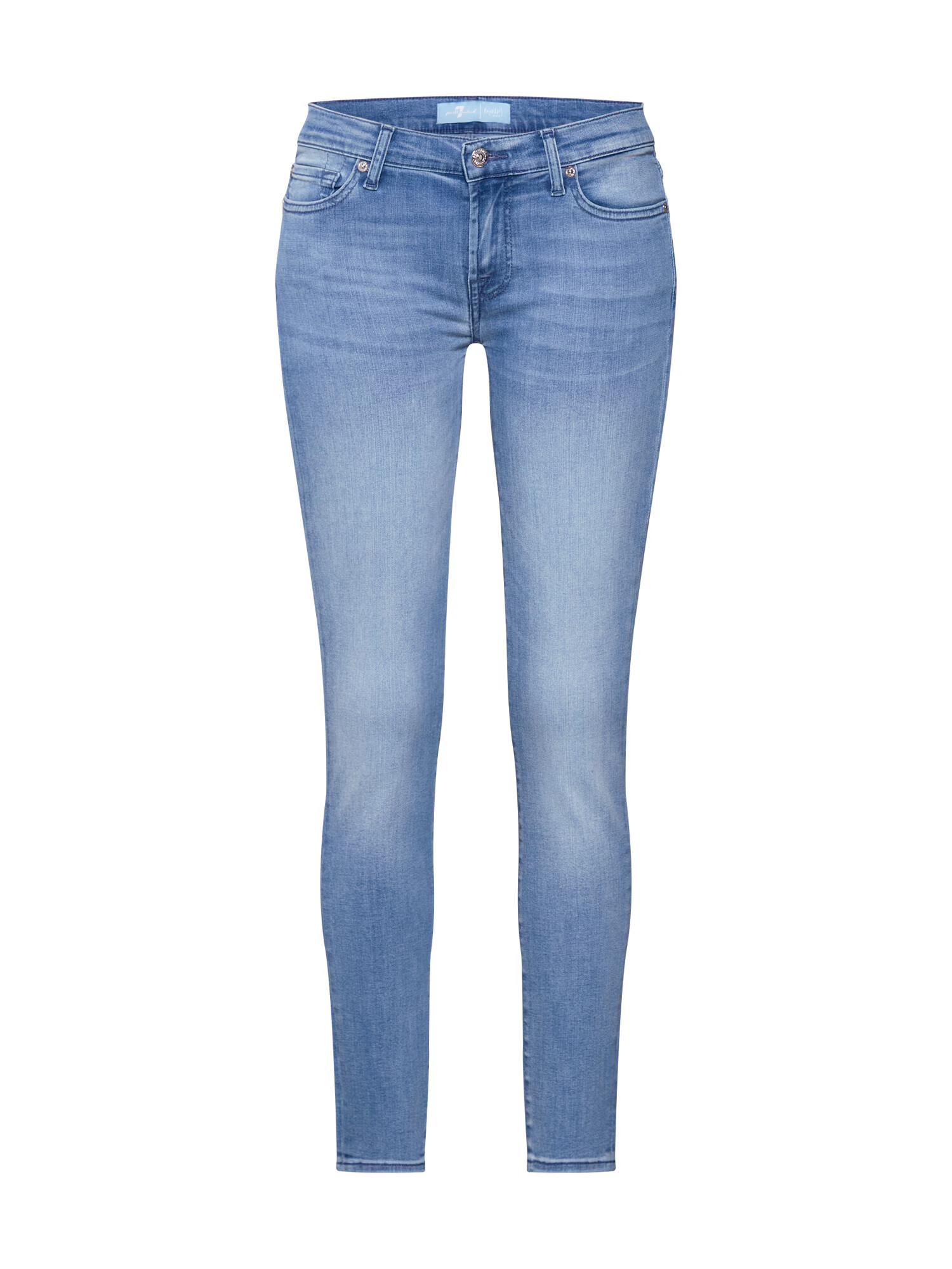 7 for all mankind Jeans 'THE SKINNY CROP BAIR MIRAGE' albastru deschis - Pled.ro