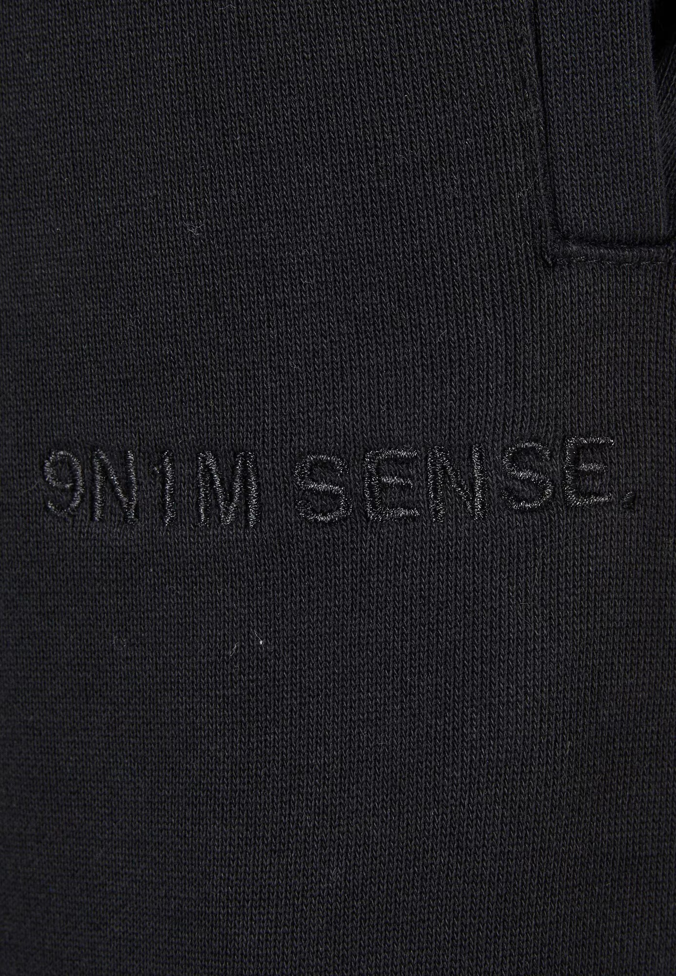 9N1M SENSE Pantaloni negru - Pled.ro