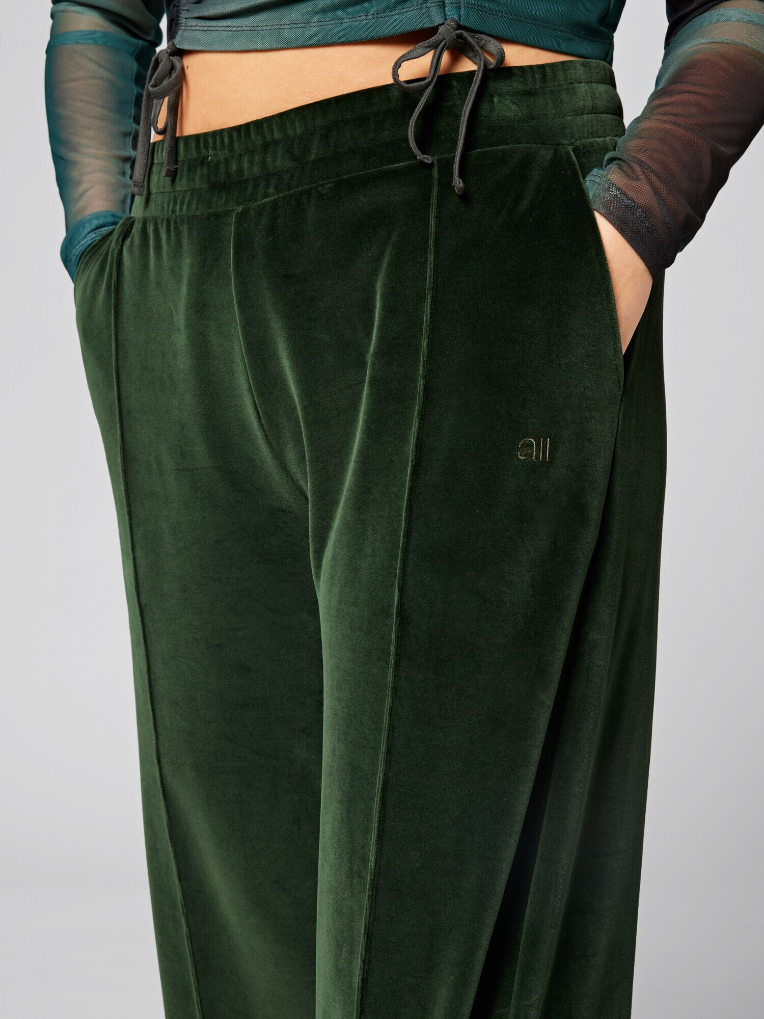 A LOT LESS Pantaloni 'Henriette' verde - Pled.ro