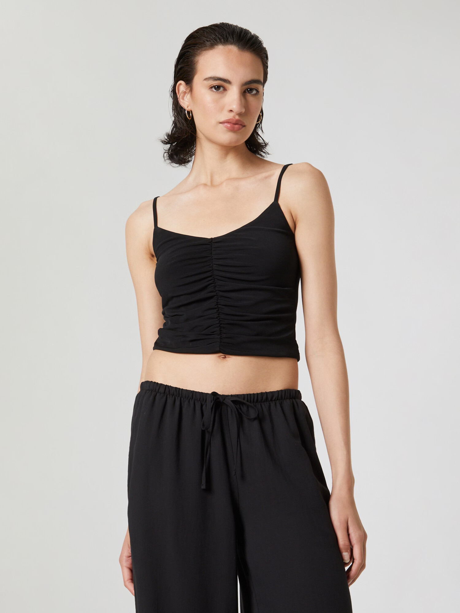 A LOT LESS Top 'Sofia' negru - Pled.ro