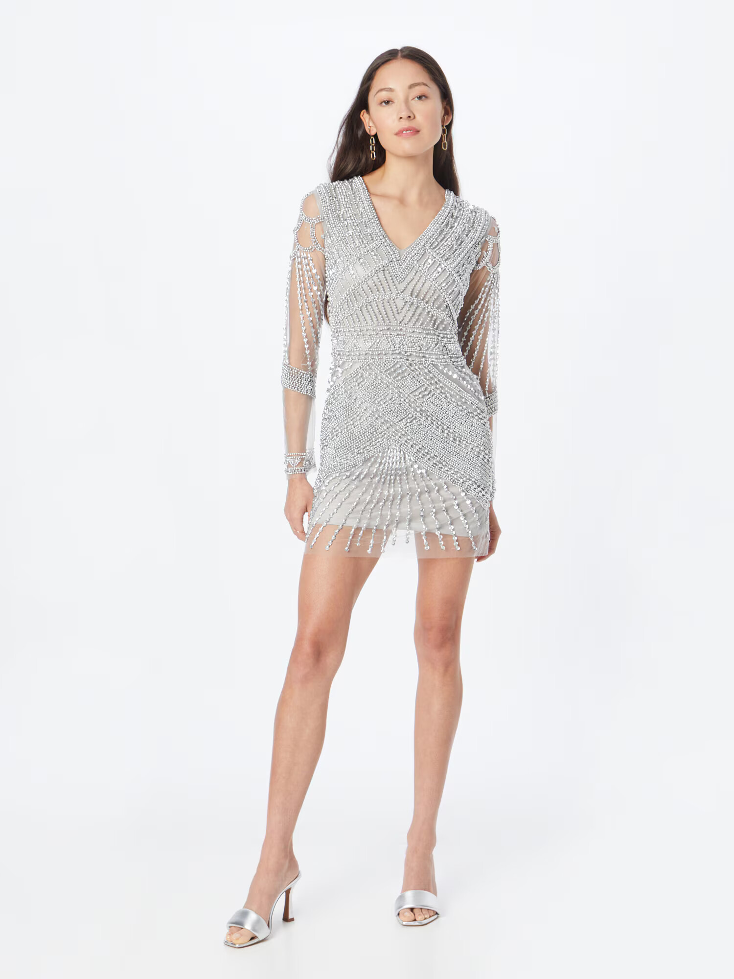 A STAR IS BORN Rochie de cocktail argintiu - Pled.ro