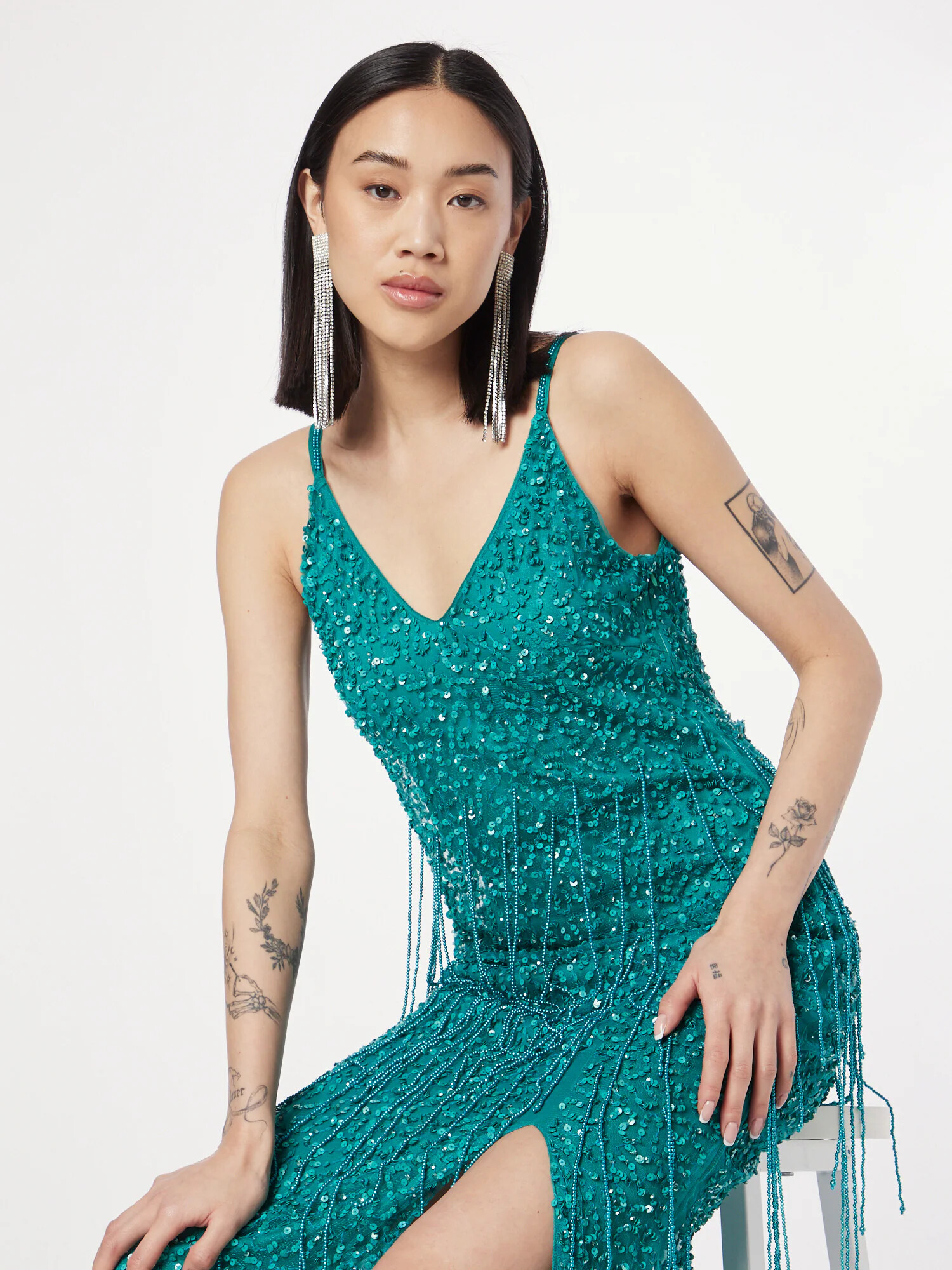 A STAR IS BORN Rochie de seară verde smarald - Pled.ro