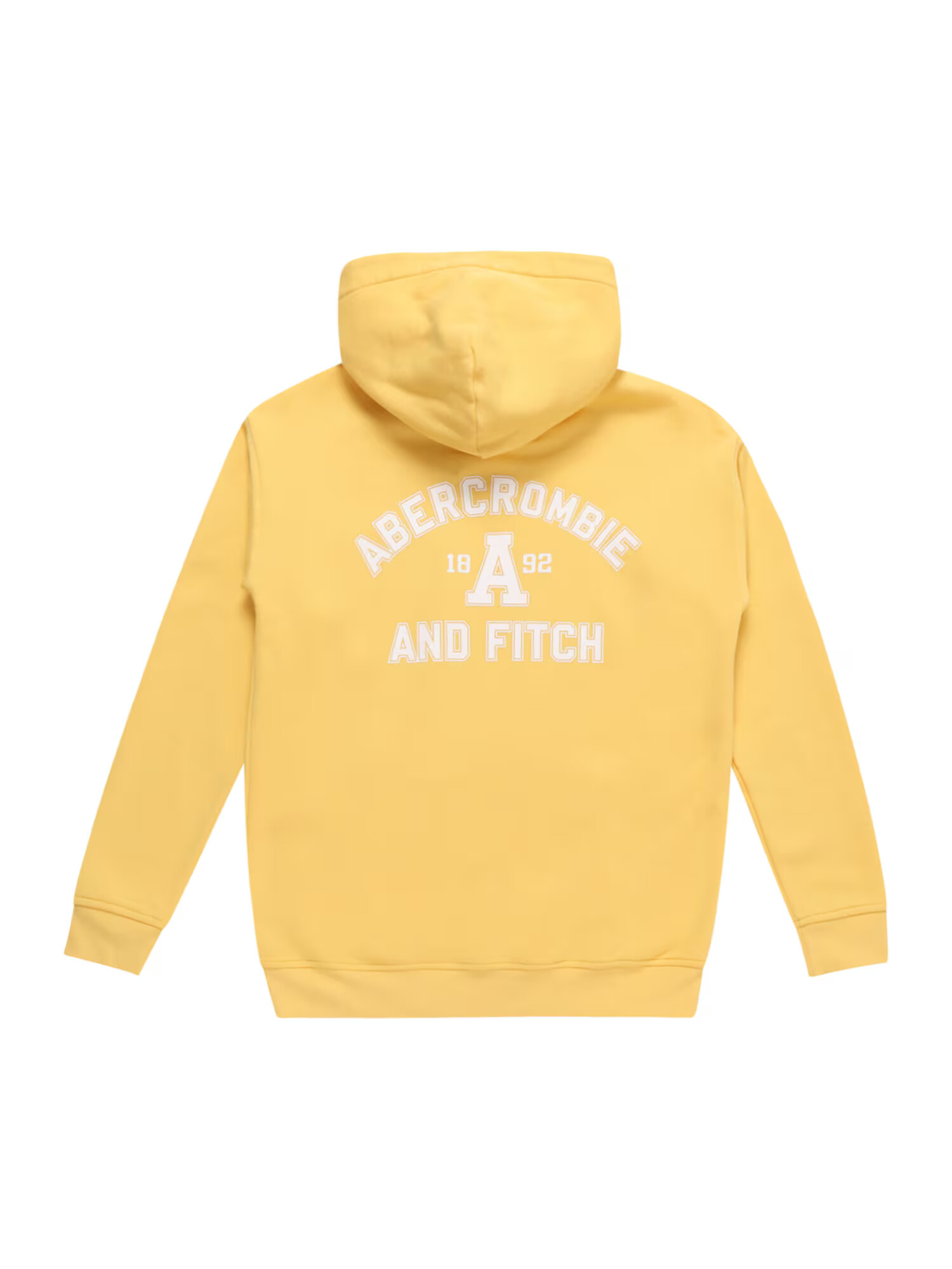 Abercrombie & Fitch Bluză de molton galben citron / alb - Pled.ro