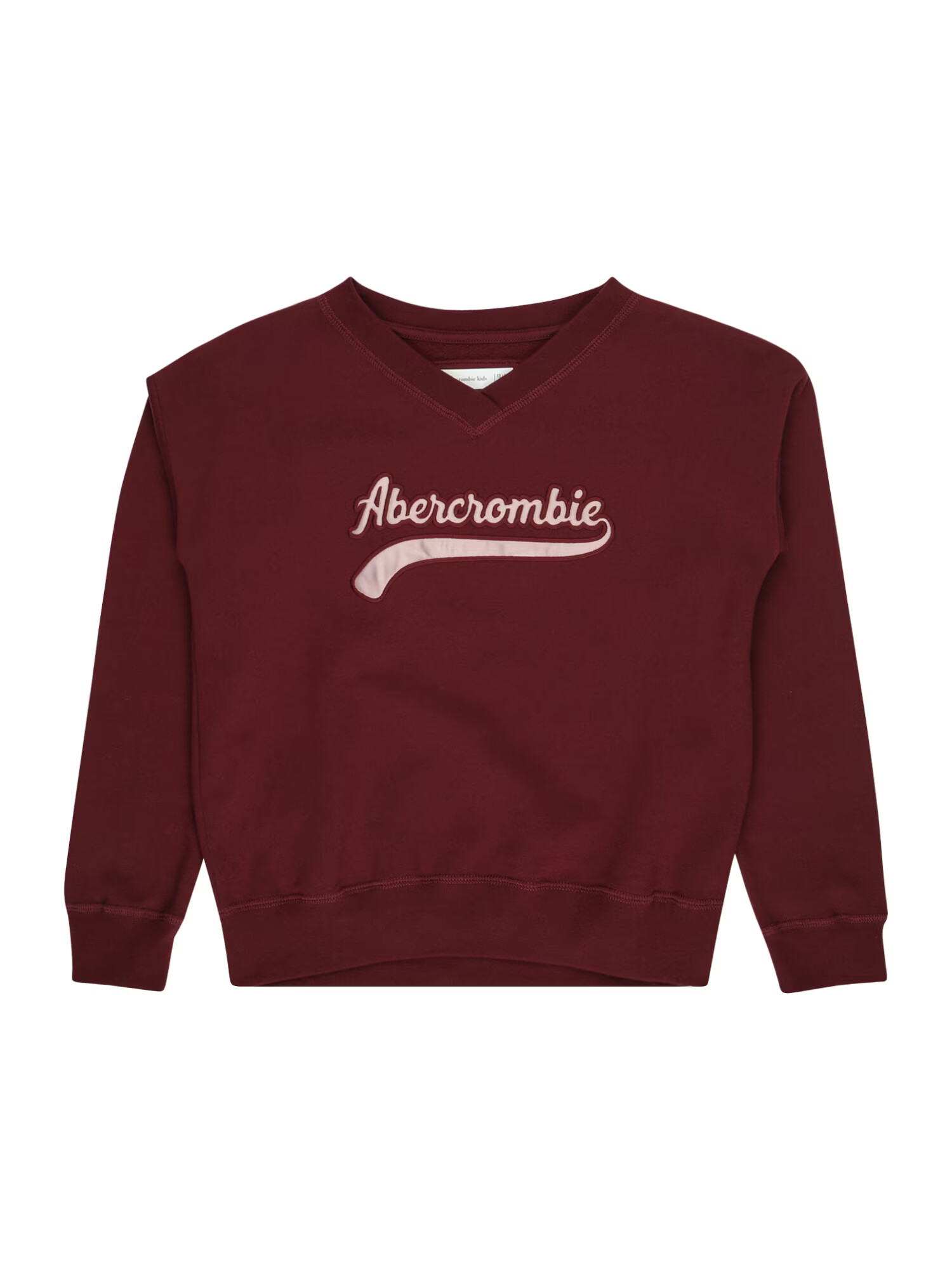 Abercrombie & Fitch Bluză de molton roz / roșu burgundy - Pled.ro