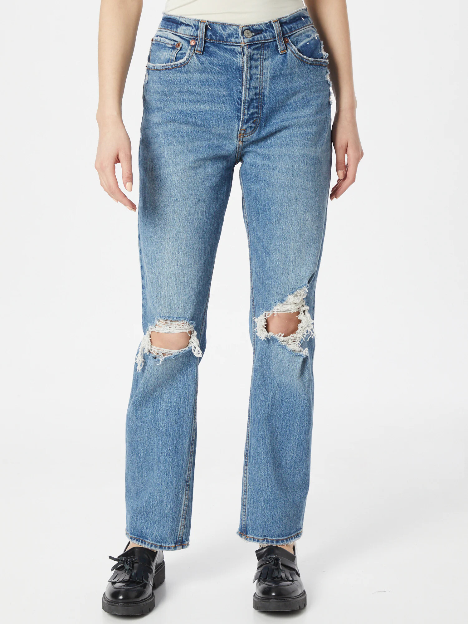 Abercrombie & Fitch Jeans albastru denim - Pled.ro