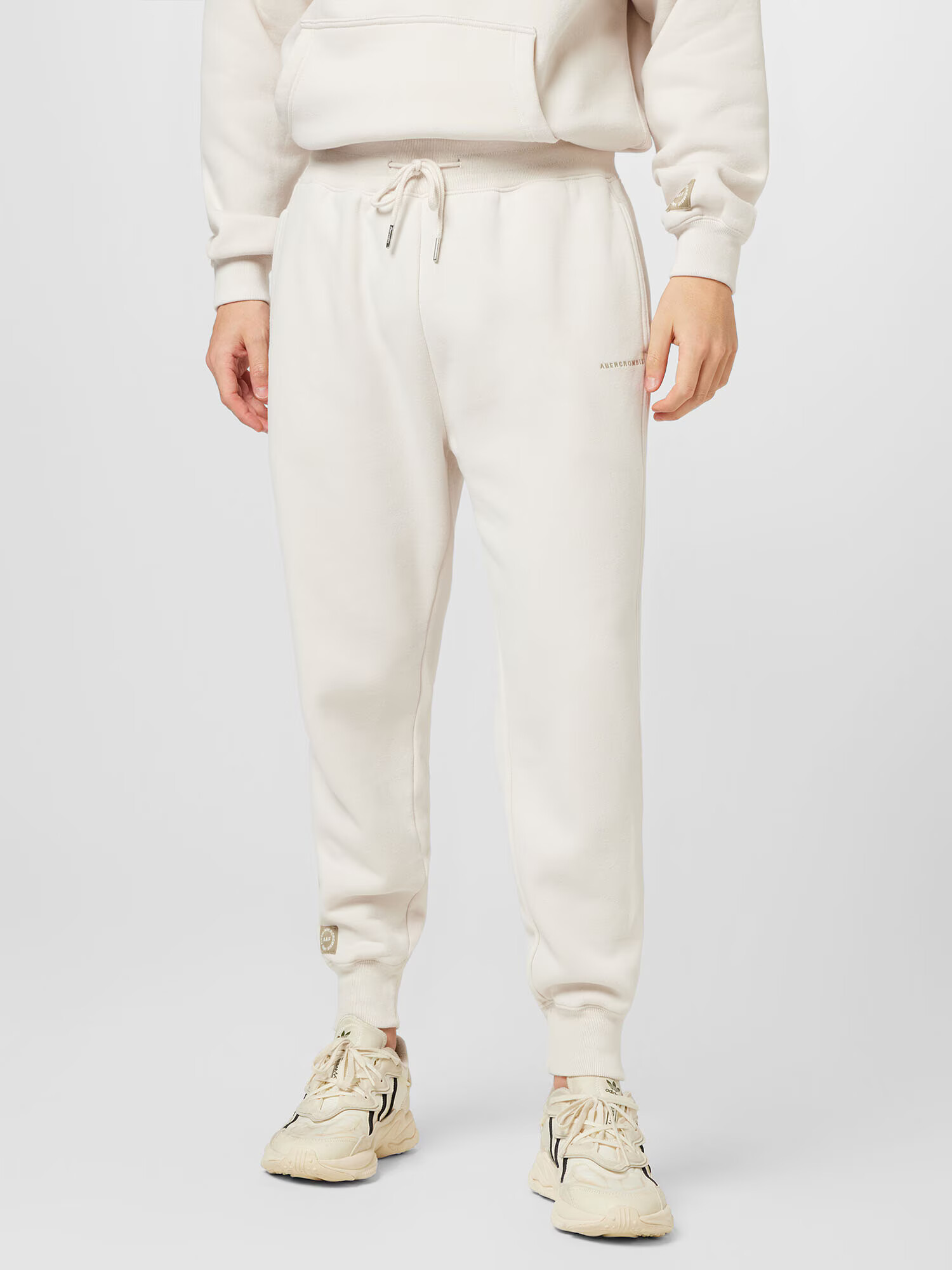 Abercrombie & Fitch Pantaloni alb - Pled.ro