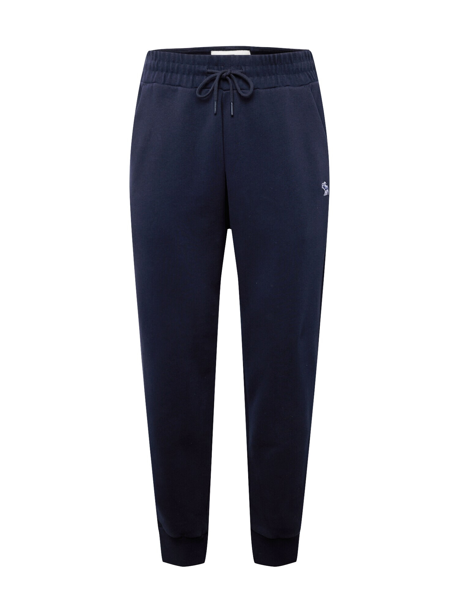 Abercrombie & Fitch Pantaloni albastru noapte / alb - Pled.ro