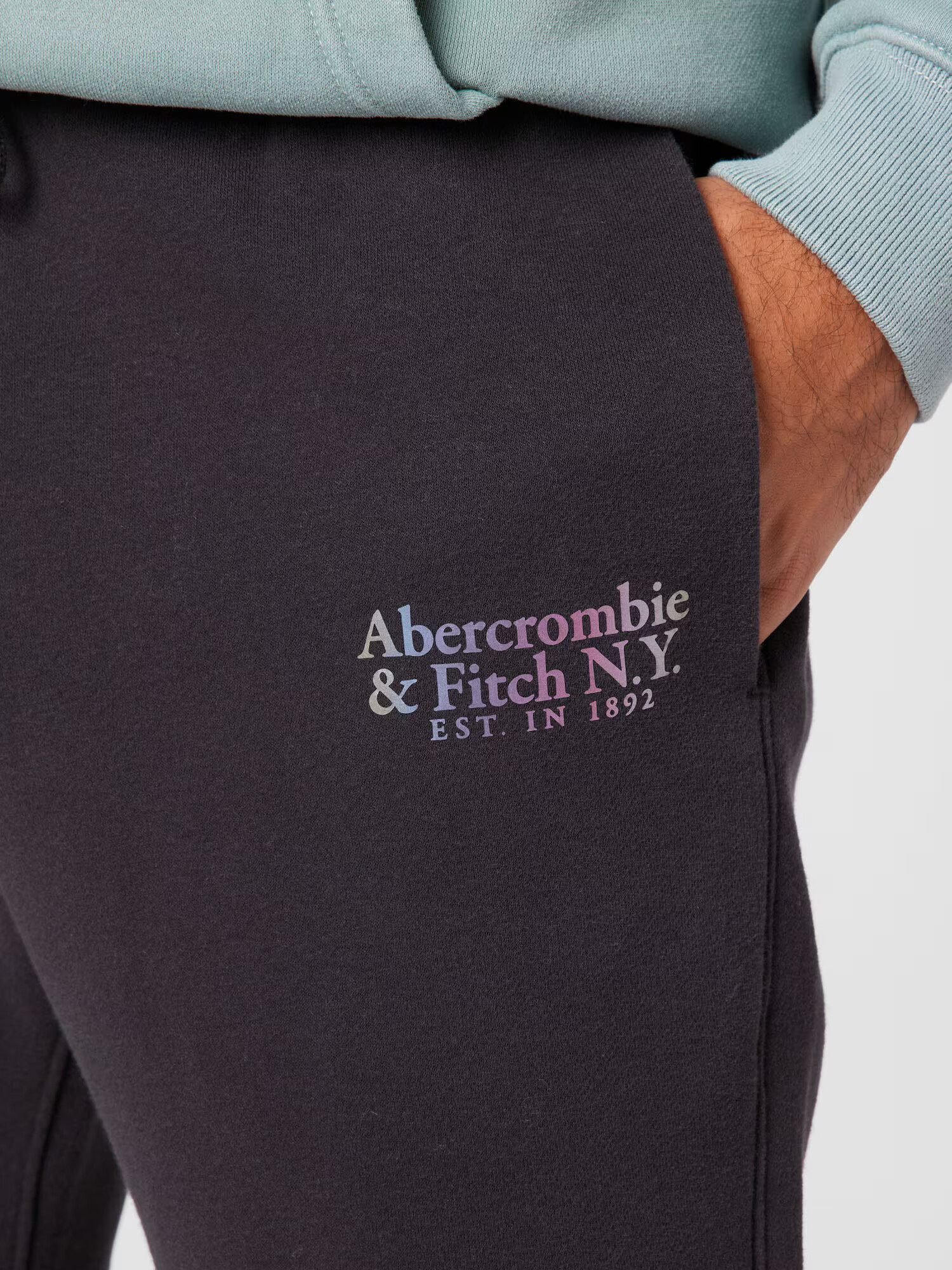 Abercrombie & Fitch Pantaloni 'APAC' gri închis - Pled.ro