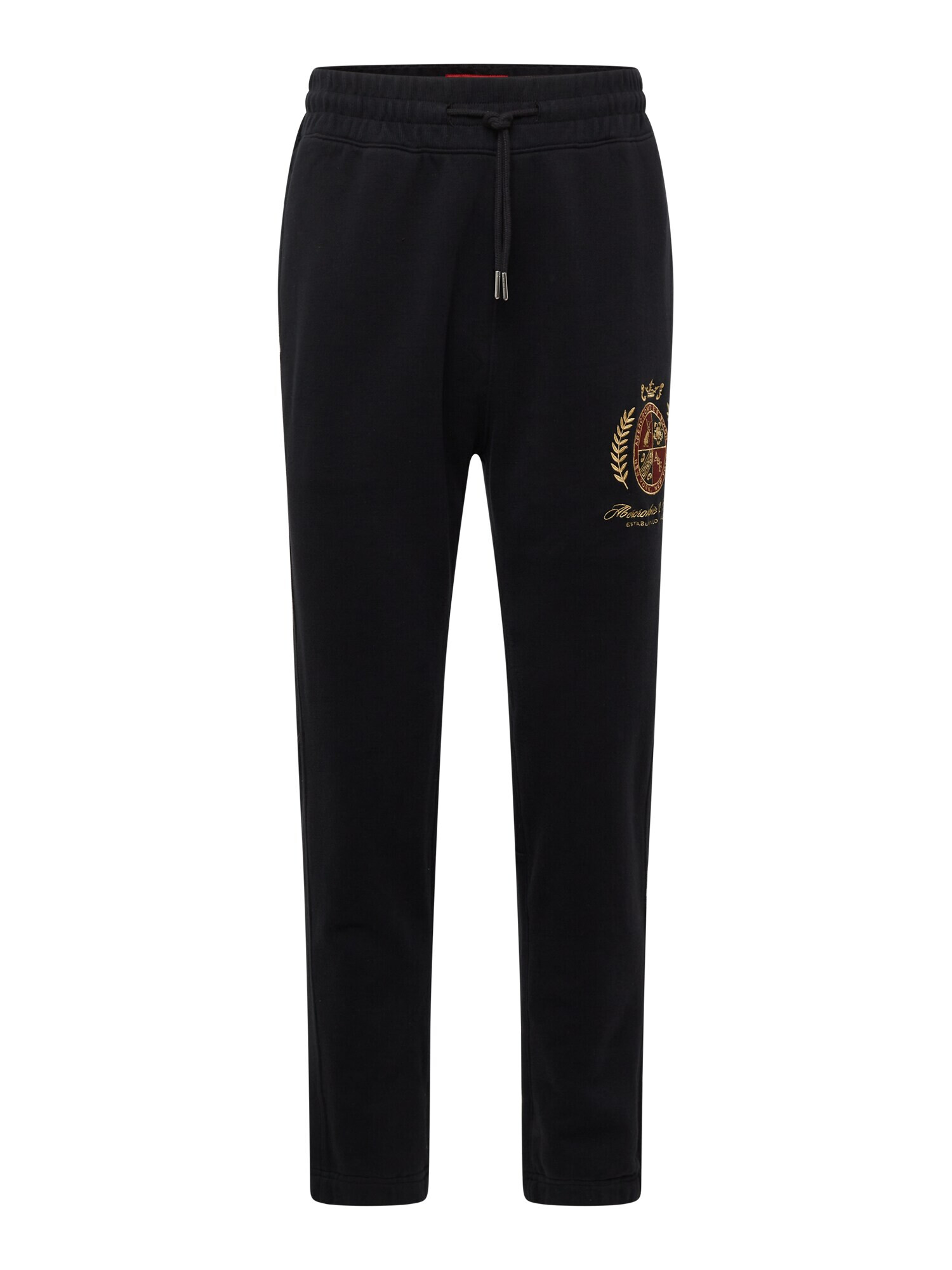 Abercrombie & Fitch Pantaloni auriu / roșu carmin / negru - Pled.ro