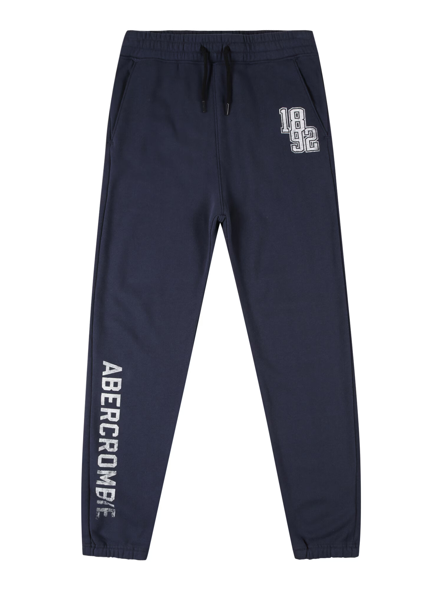 Abercrombie & Fitch Pantaloni bleumarin / alb - Pled.ro