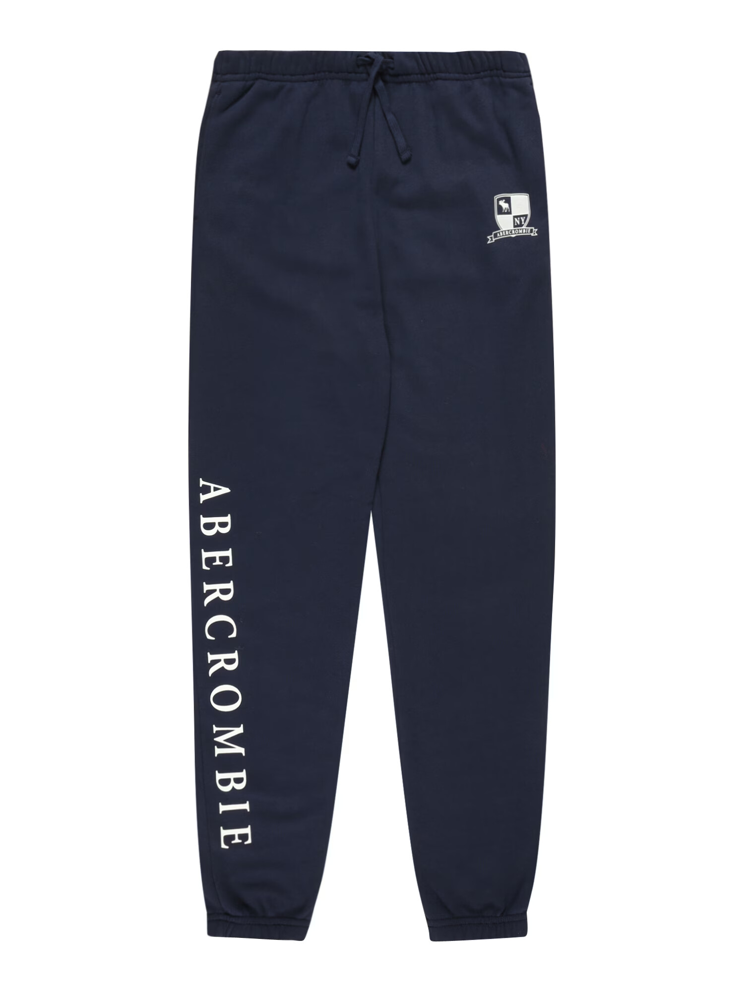 Abercrombie & Fitch Pantaloni bleumarin / alb - Pled.ro