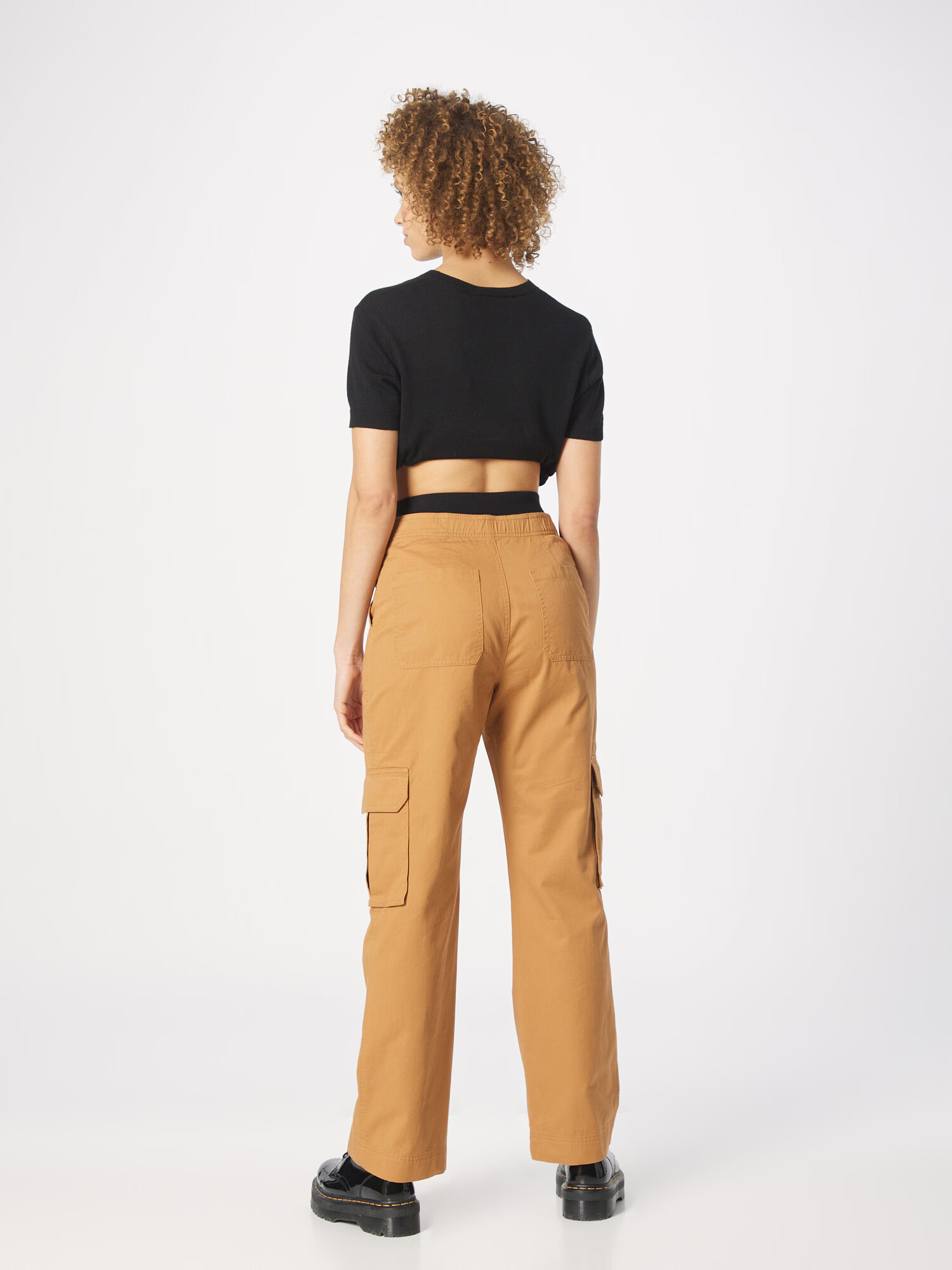 Abercrombie & Fitch Pantaloni cu buzunare maro caramel - Pled.ro