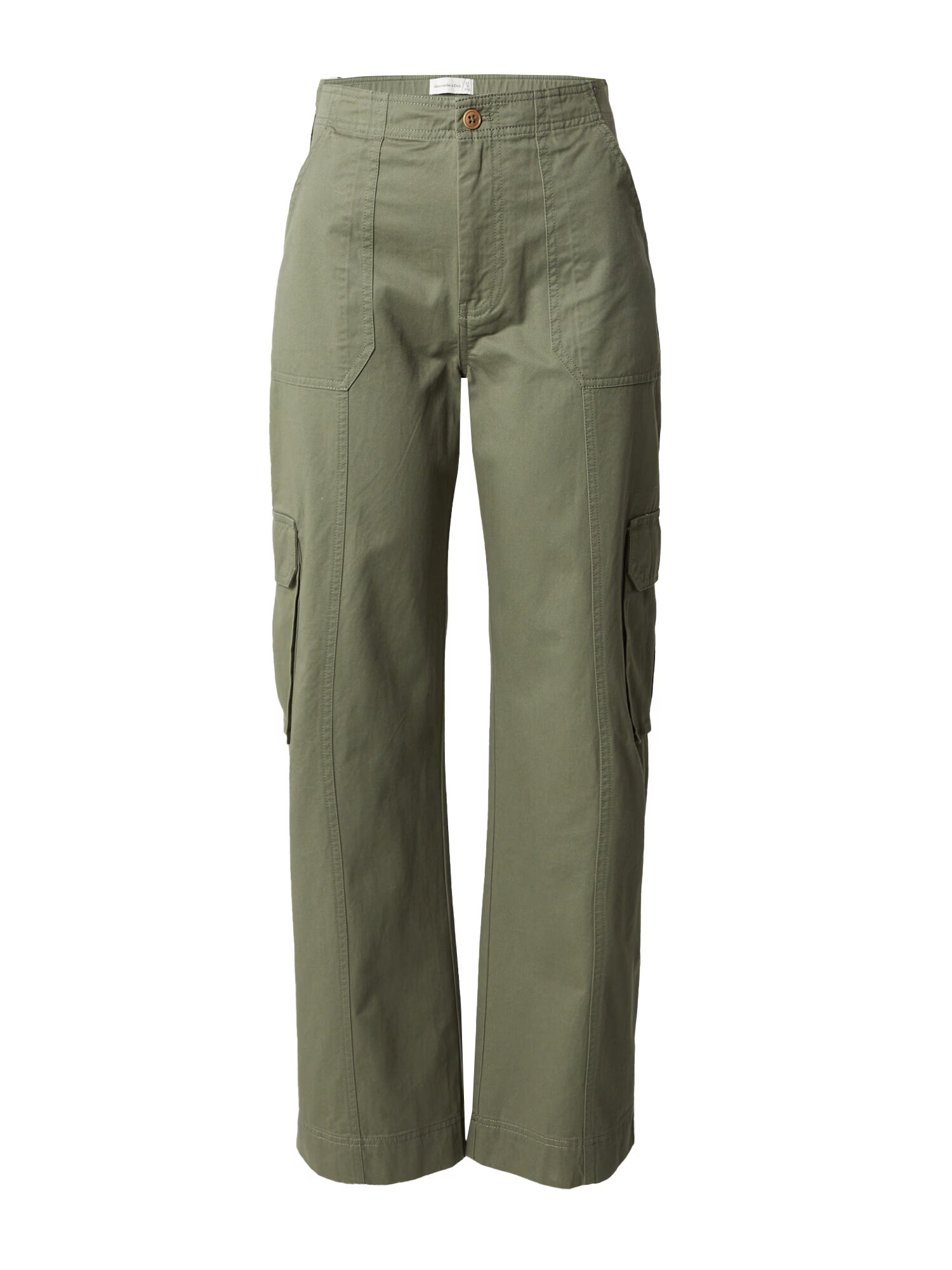 Abercrombie & Fitch Pantaloni cu buzunare verde - Pled.ro