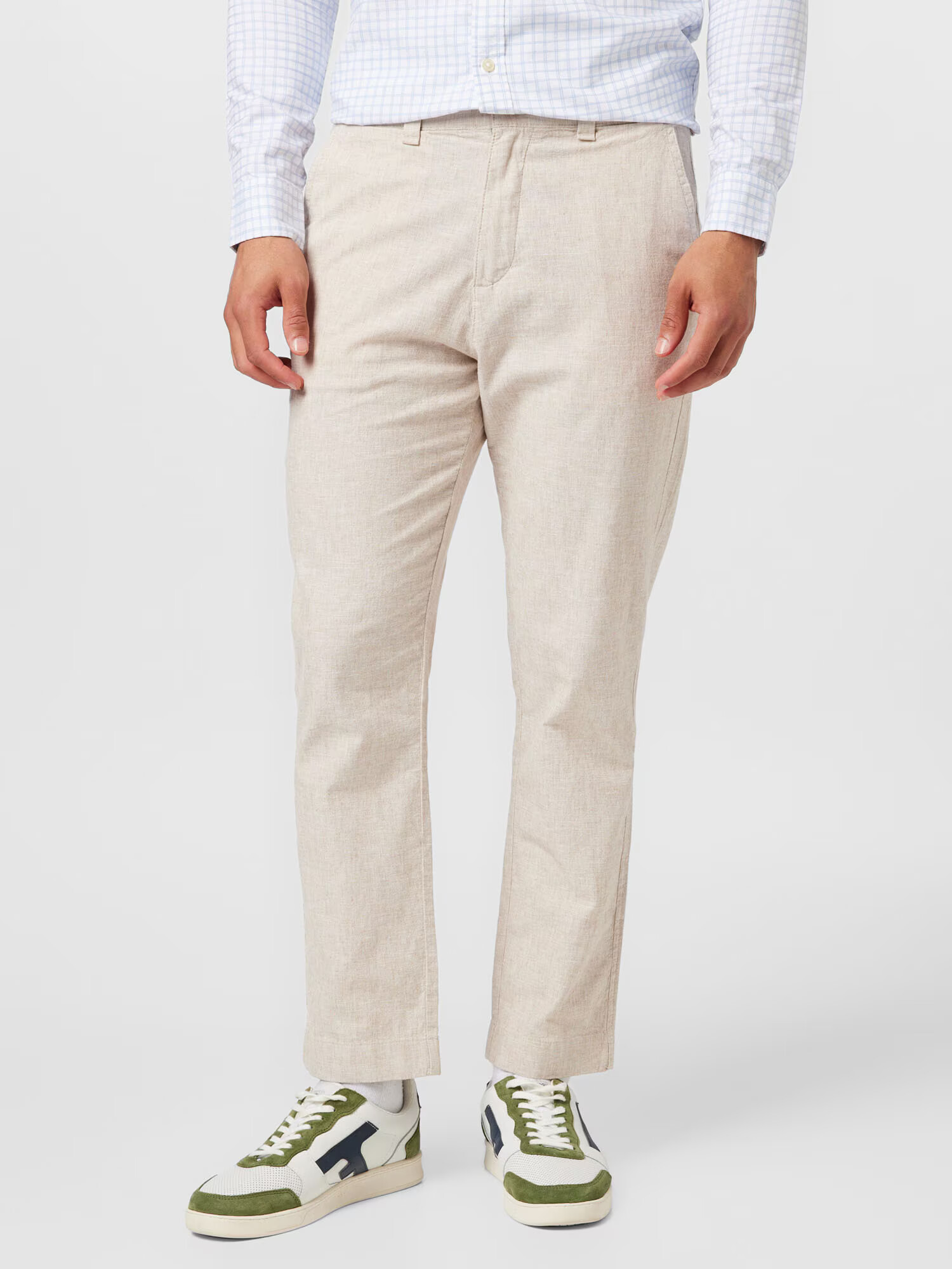 Abercrombie & Fitch Pantaloni eleganți alb natural - Pled.ro