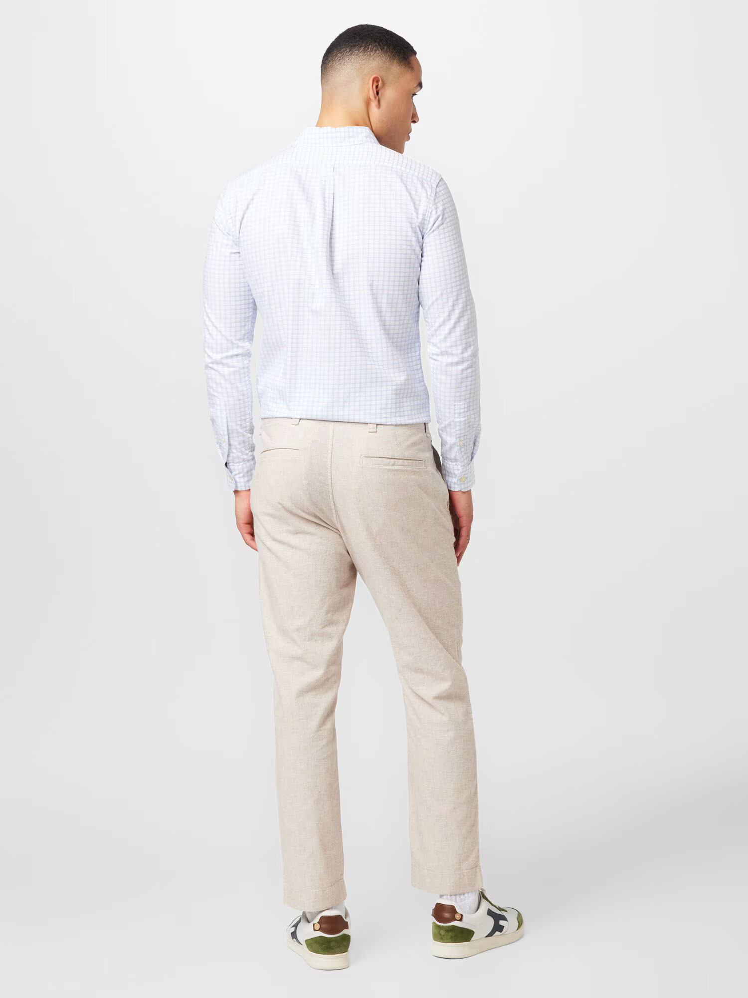 Abercrombie & Fitch Pantaloni eleganți alb natural - Pled.ro