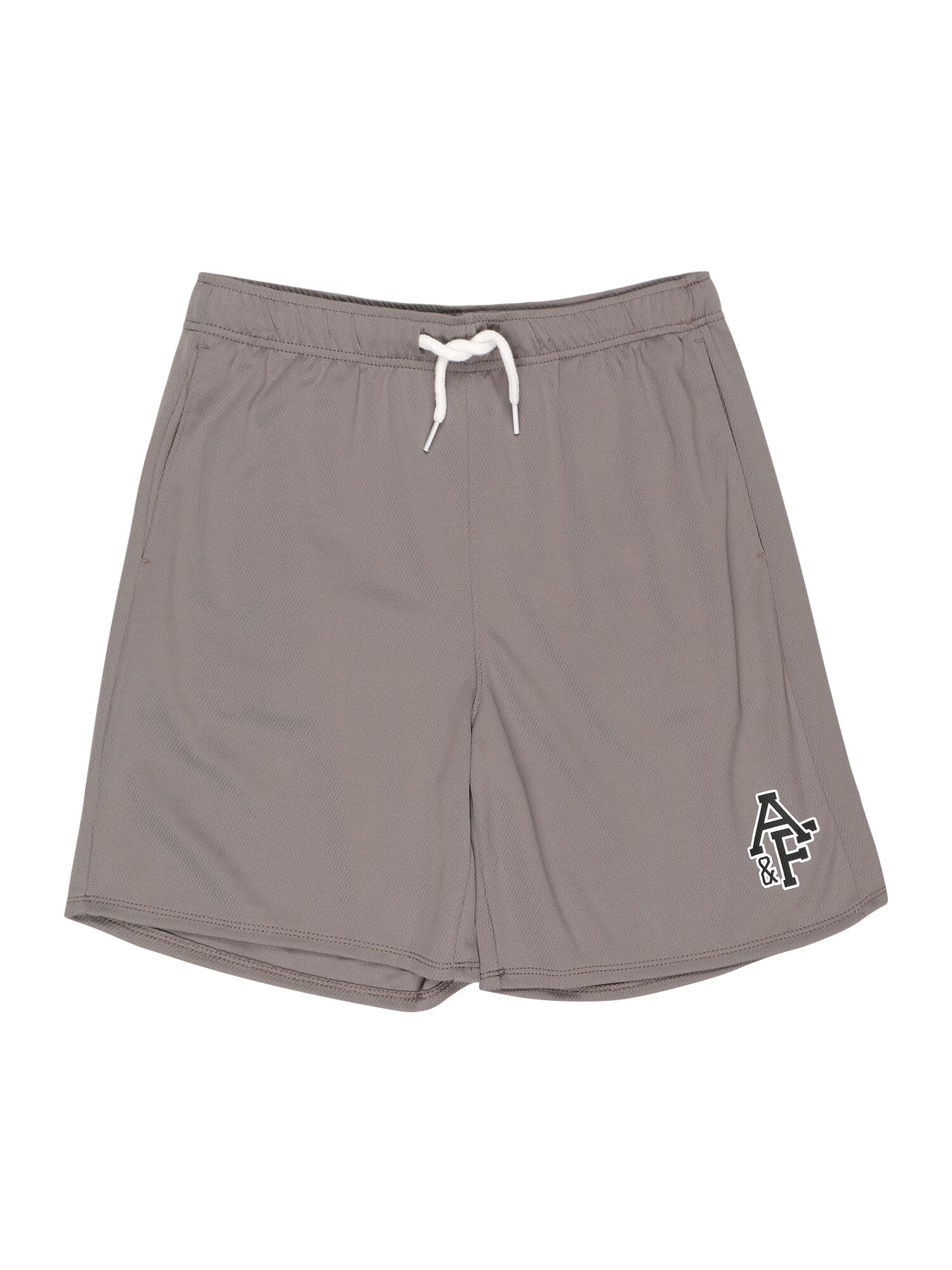 Abercrombie & Fitch Pantaloni gri taupe / negru / alb - Pled.ro