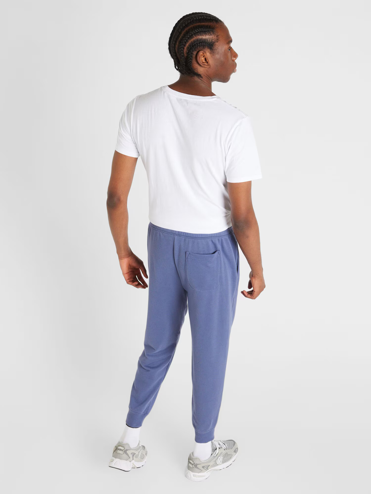 Abercrombie & Fitch Pantaloni opal / alb - Pled.ro