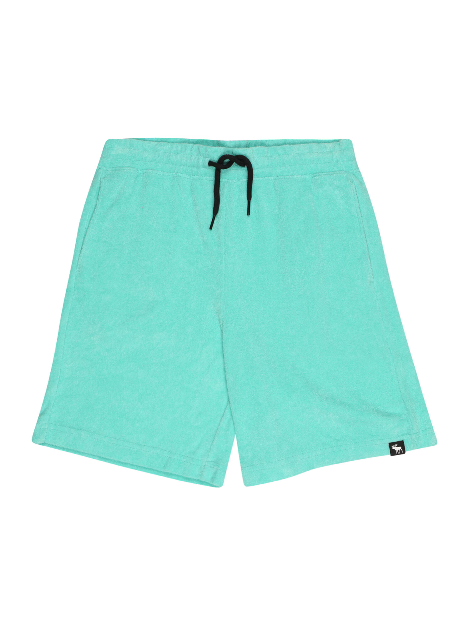 Abercrombie & Fitch Pantaloni 'TERRY' verde jad / negru / alb - Pled.ro