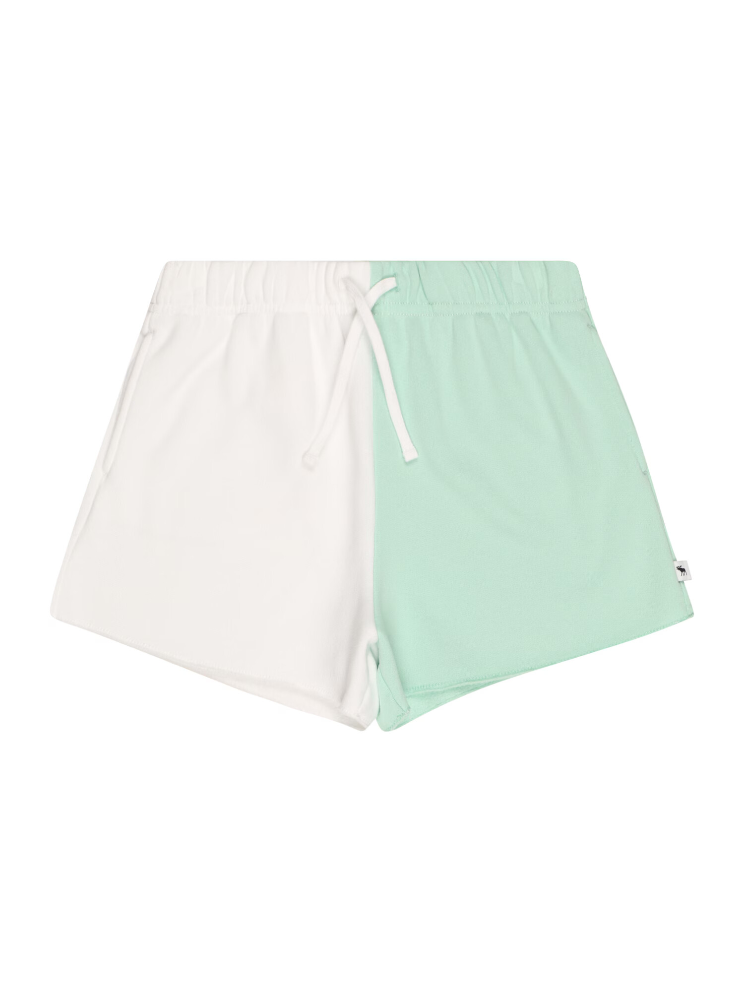 Abercrombie & Fitch Pantaloni verde pastel / alb lână - Pled.ro