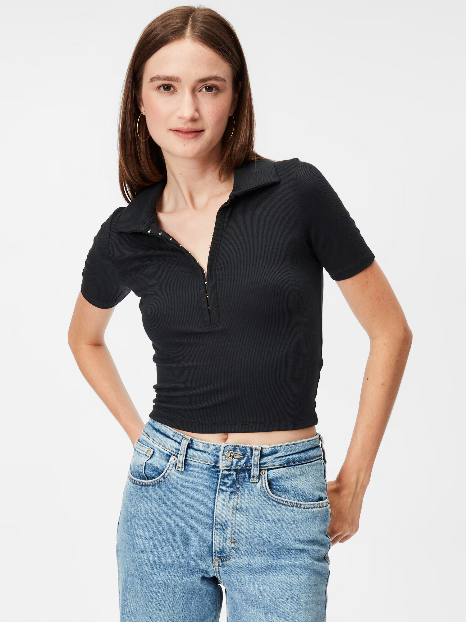 Abercrombie & Fitch Pulover negru - Pled.ro