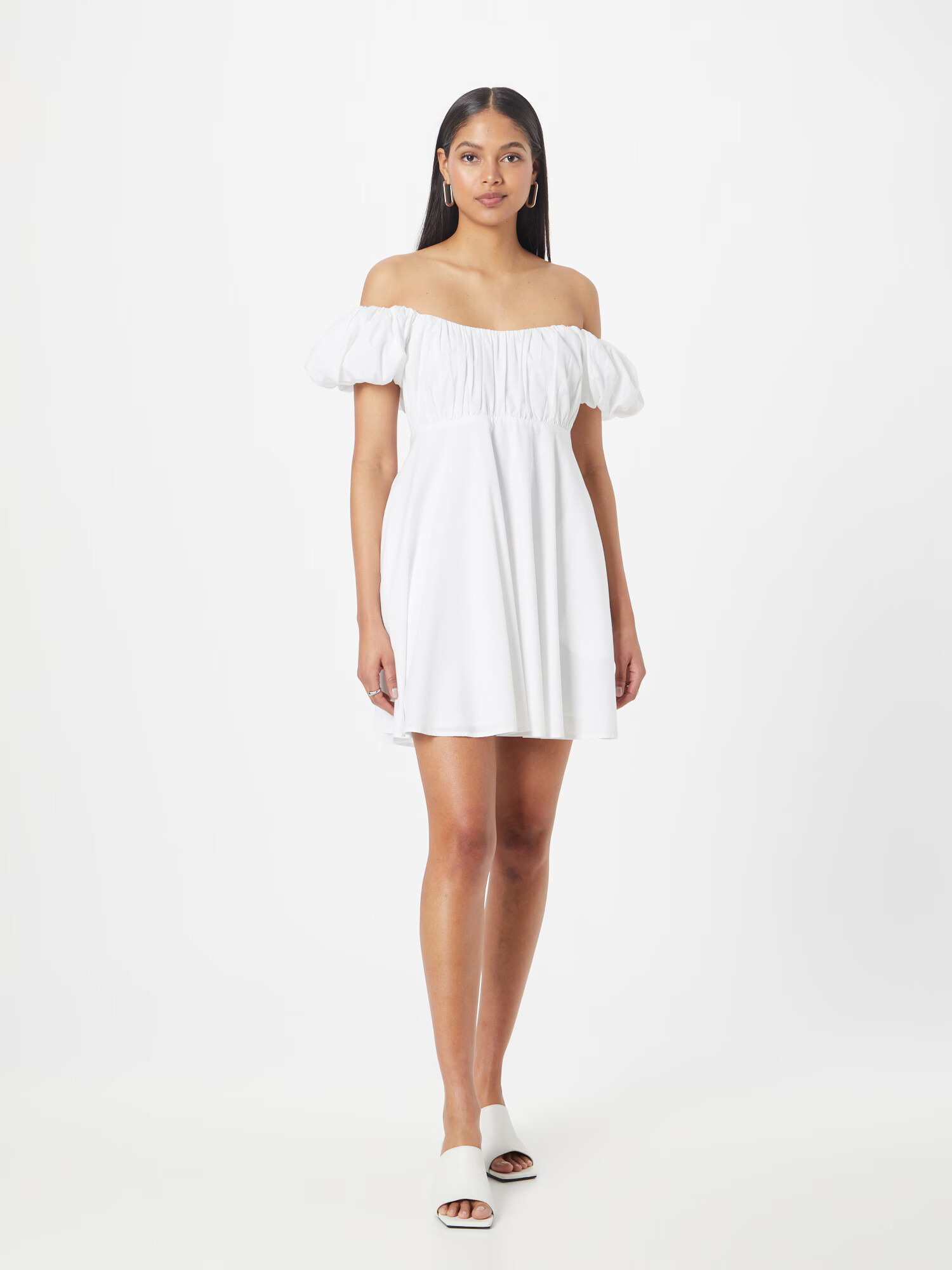 Abercrombie & Fitch Rochie de cocktail alb - Pled.ro