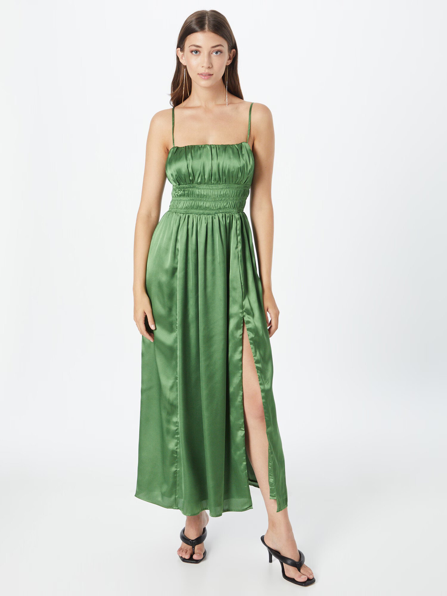 Abercrombie & Fitch Rochie de seară verde închis - Pled.ro