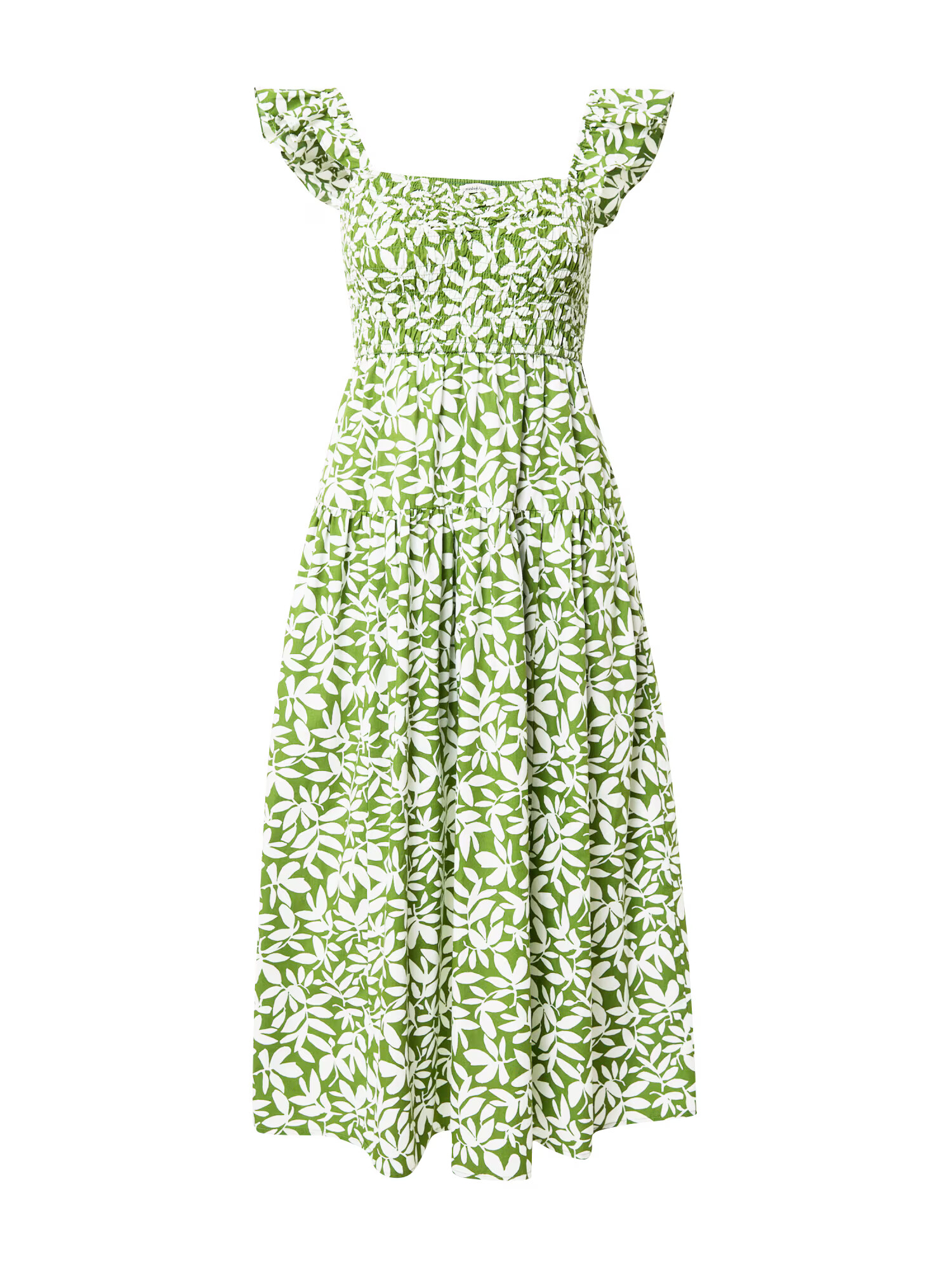 Abercrombie & Fitch Rochie de vară verde kiwi / alb - Pled.ro