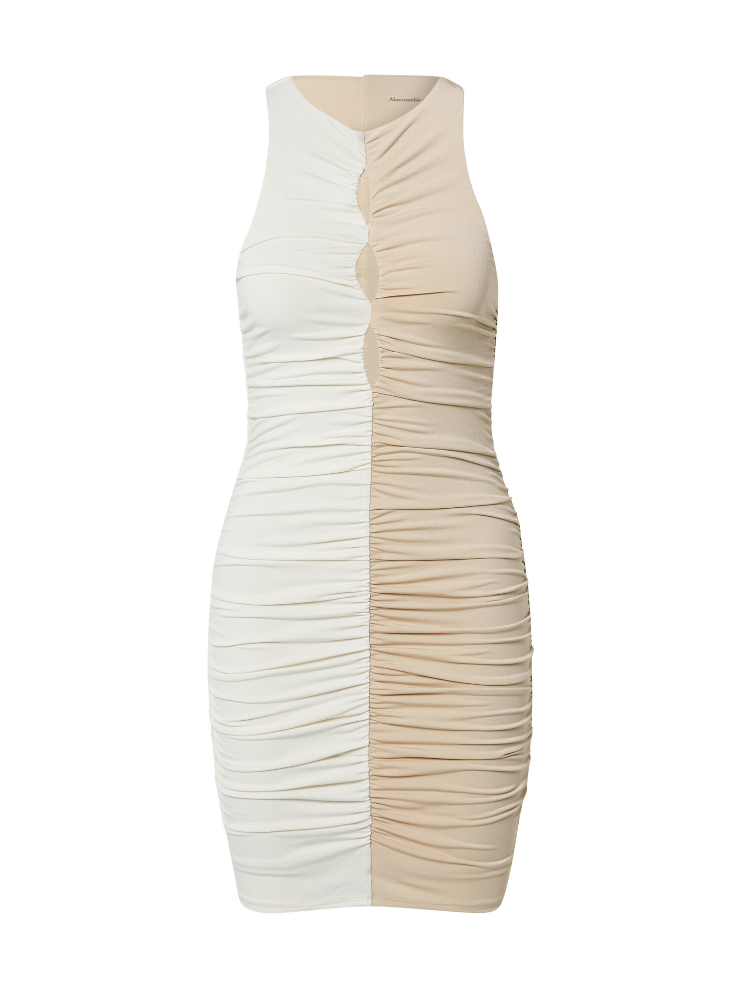 Abercrombie & Fitch Rochie maro deschis / alb murdar - Pled.ro