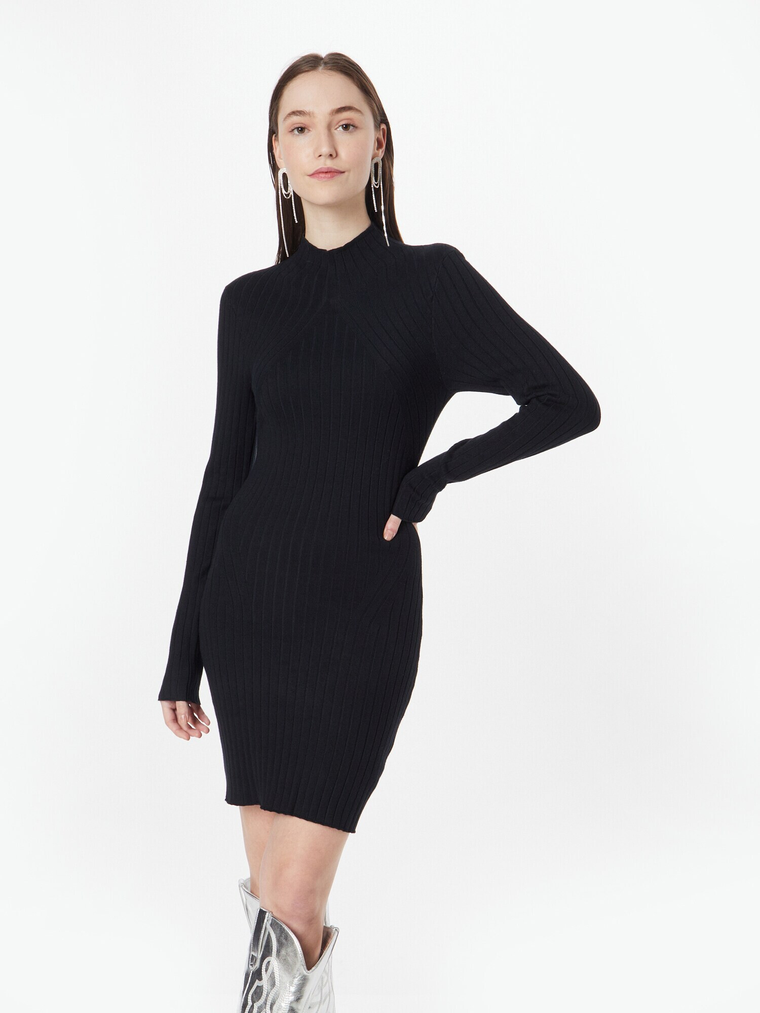 Abercrombie & Fitch Rochie tricotat negru - Pled.ro