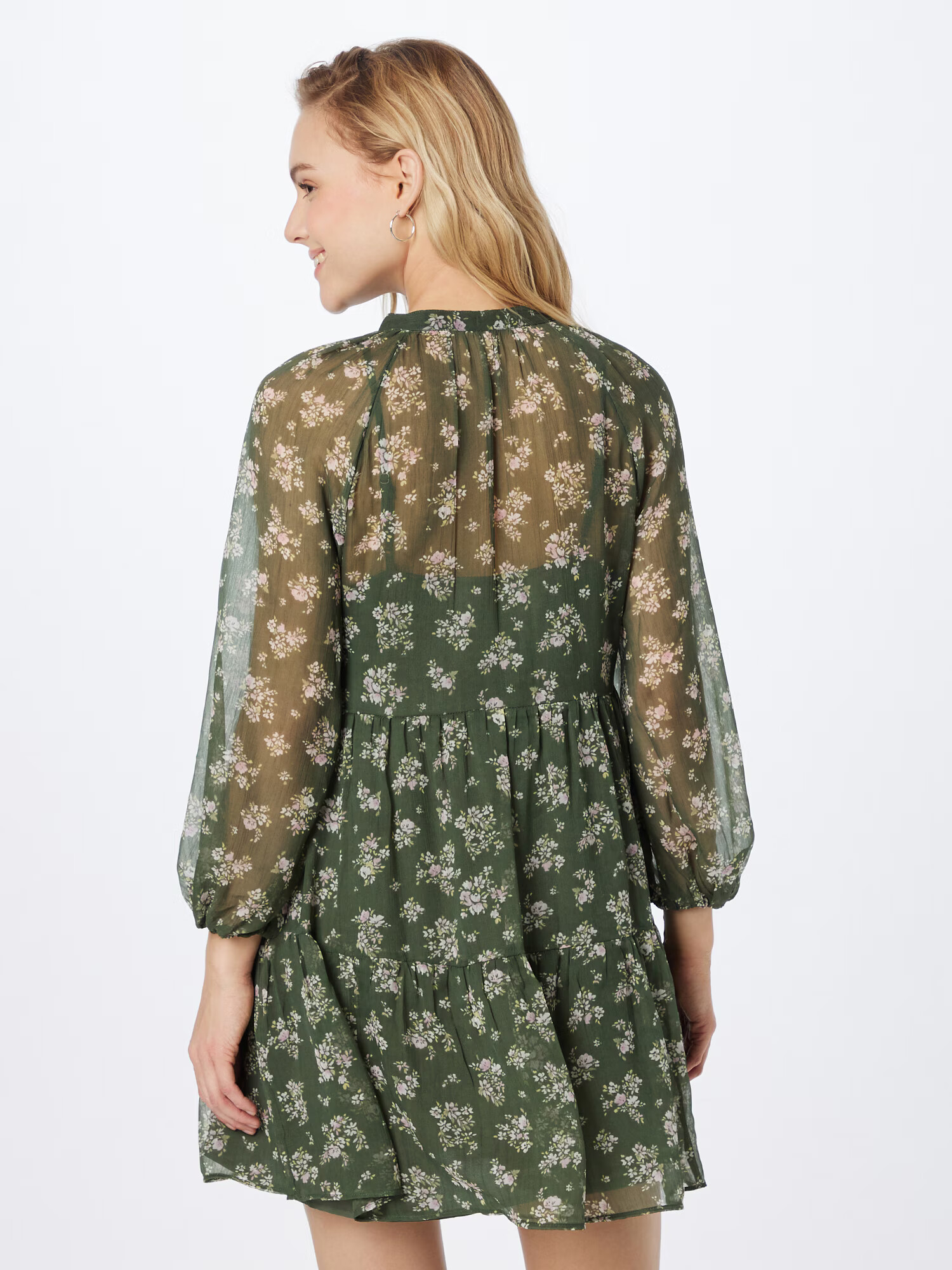 Abercrombie & Fitch Rochie verde / roz / alb - Pled.ro