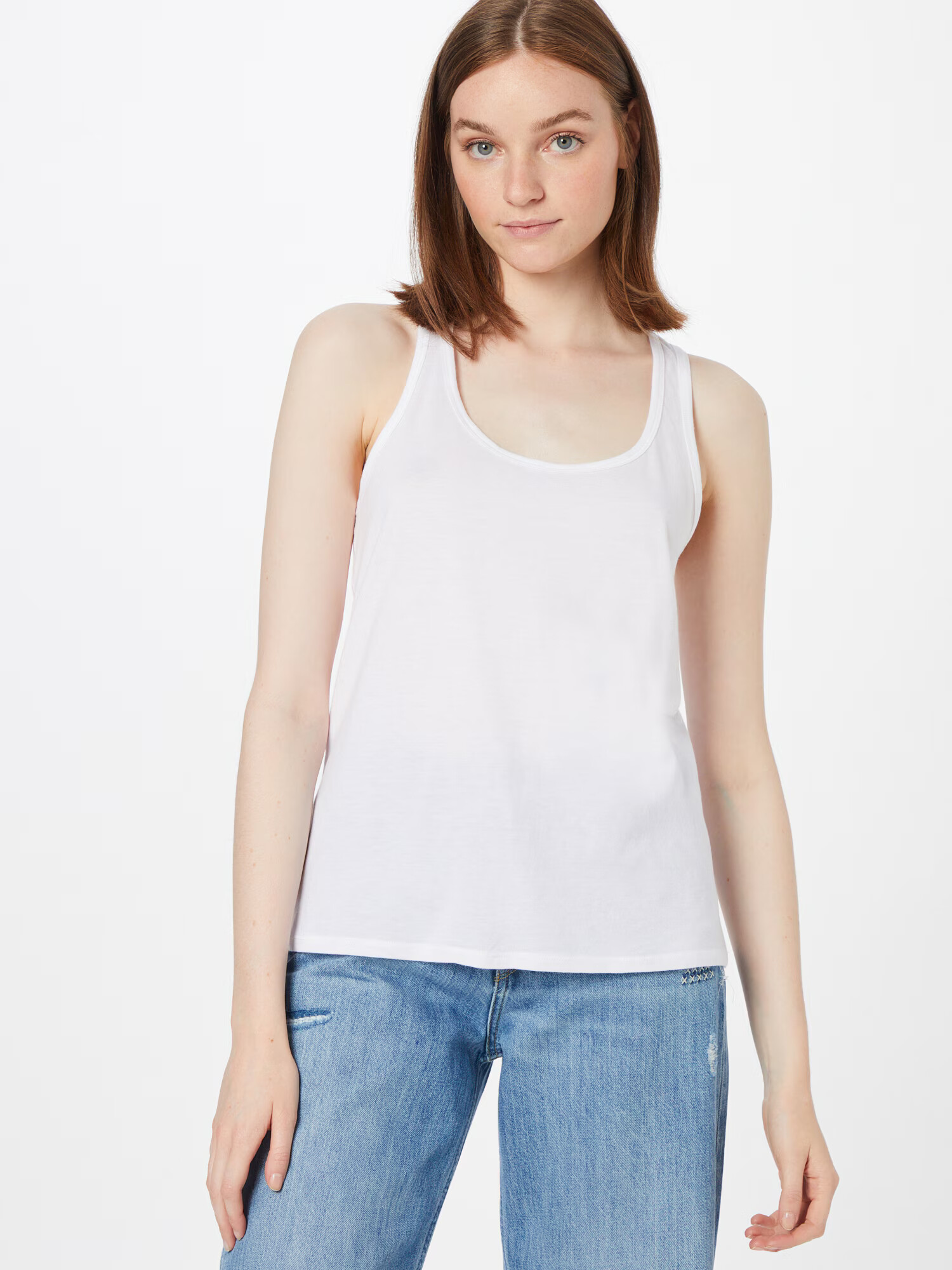 Abercrombie & Fitch Top alb - Pled.ro