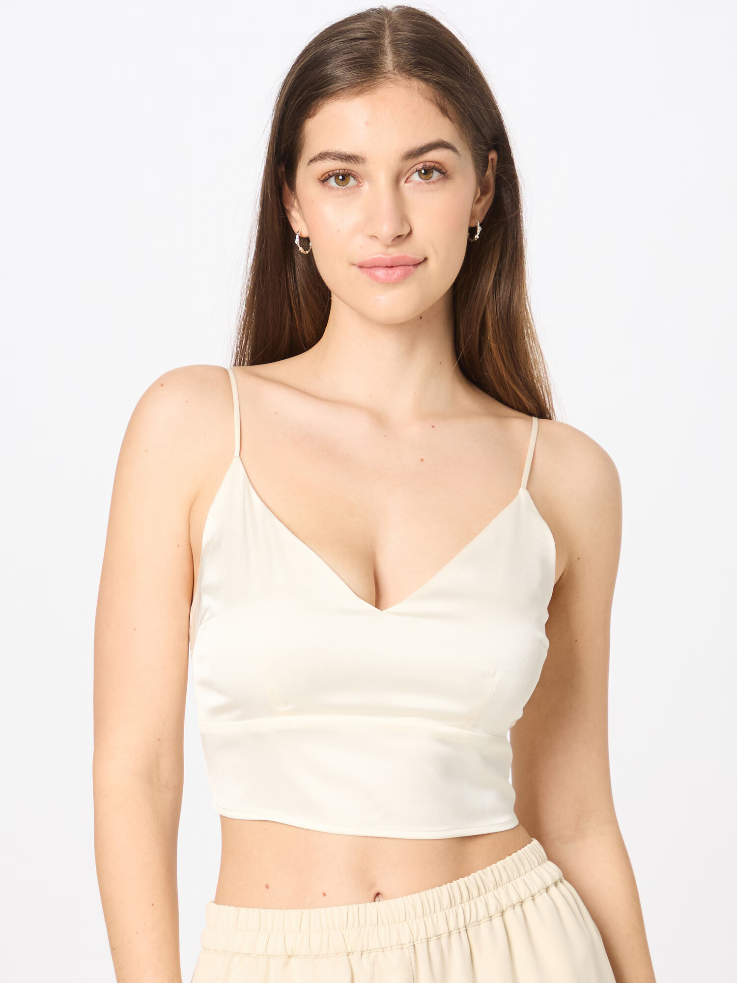 Abercrombie & Fitch Top crem - Pled.ro