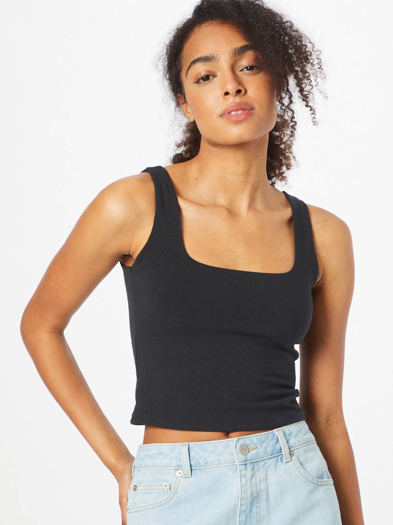 Abercrombie & Fitch Top negru - Pled.ro