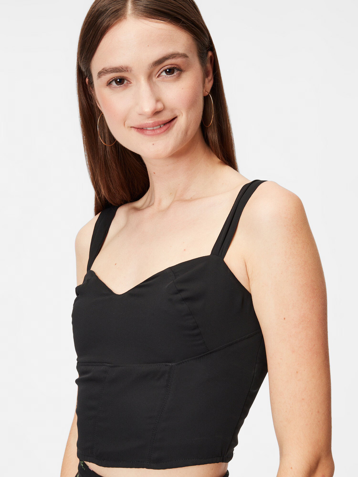 Abercrombie & Fitch Top negru - Pled.ro