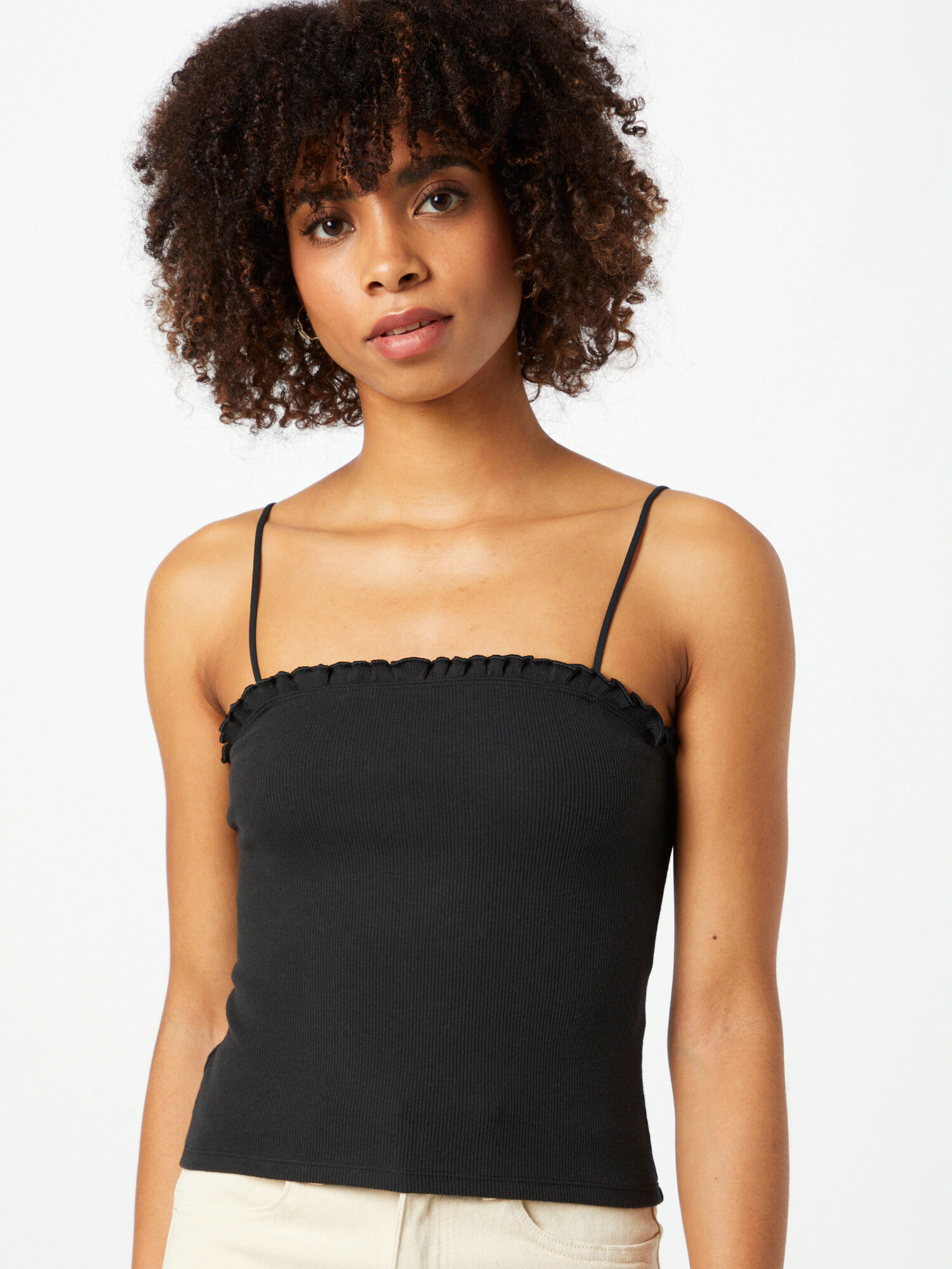 Abercrombie & Fitch Top negru - Pled.ro