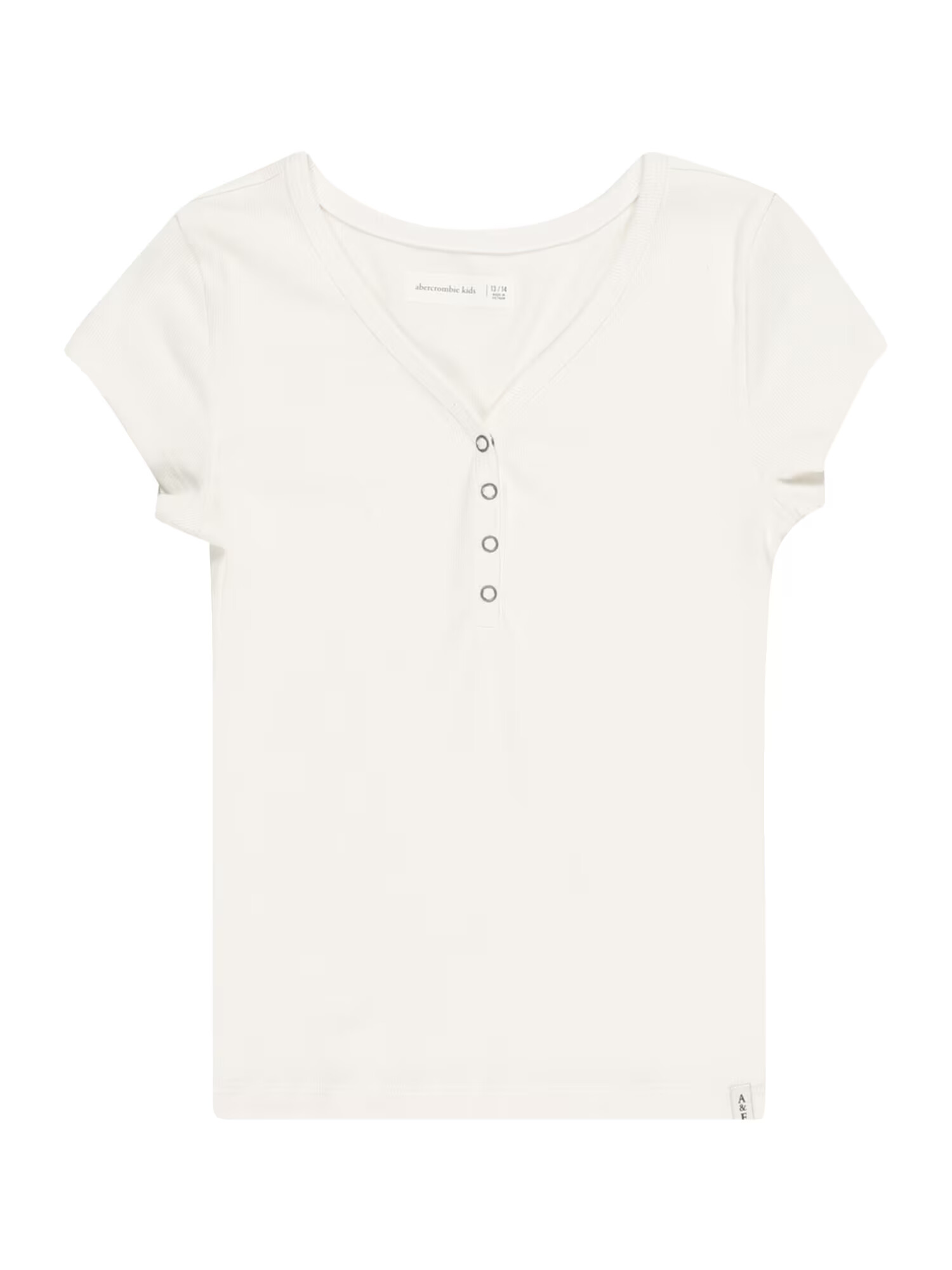 Abercrombie & Fitch Tricou alb - Pled.ro