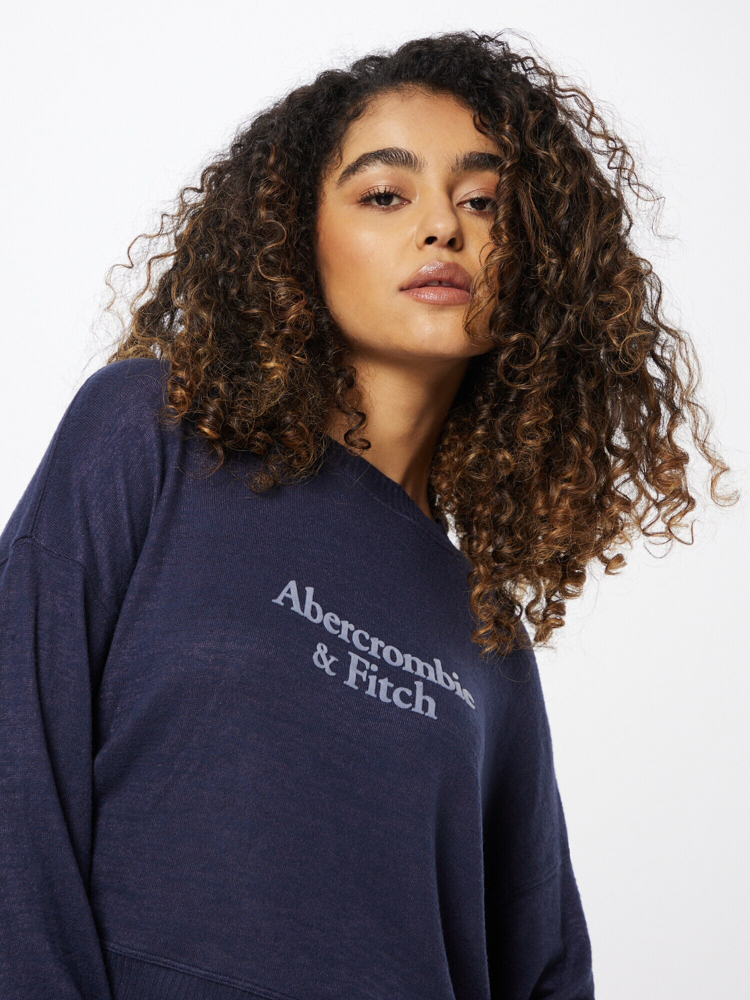 Abercrombie & Fitch Tricou albastru marin - Pled.ro