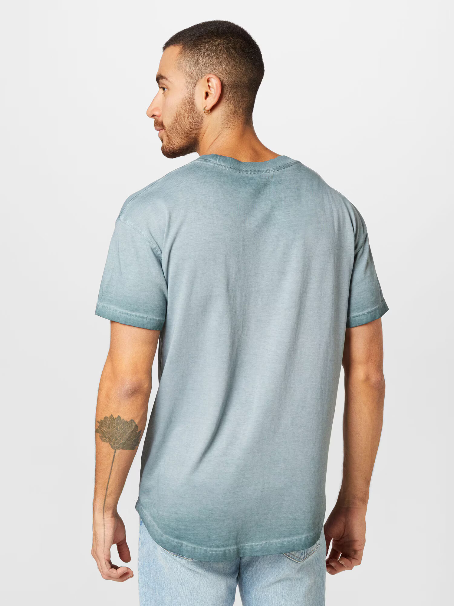 Abercrombie & Fitch Tricou albastru pastel - Pled.ro