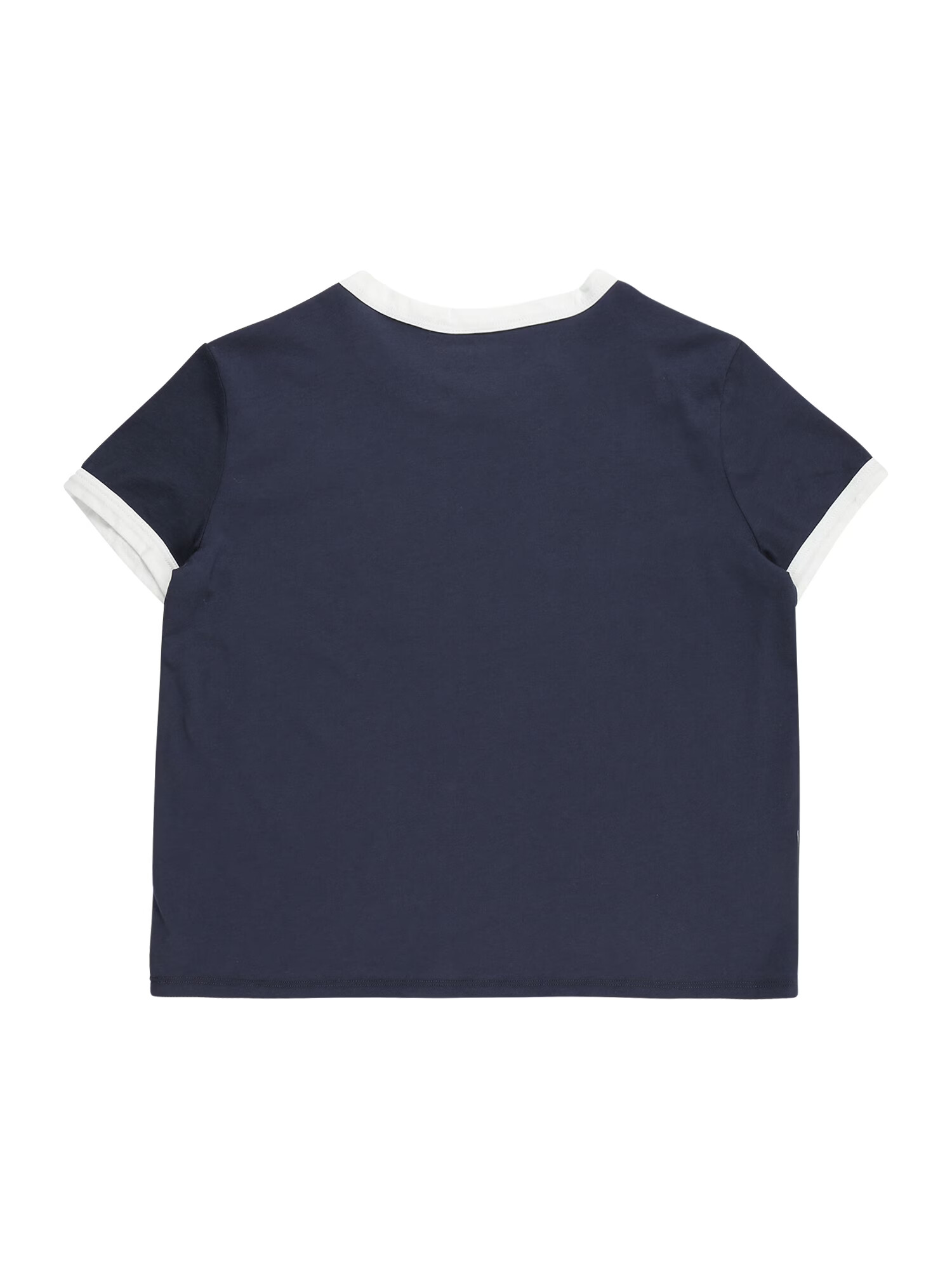 Abercrombie & Fitch Tricou bleumarin / alb - Pled.ro