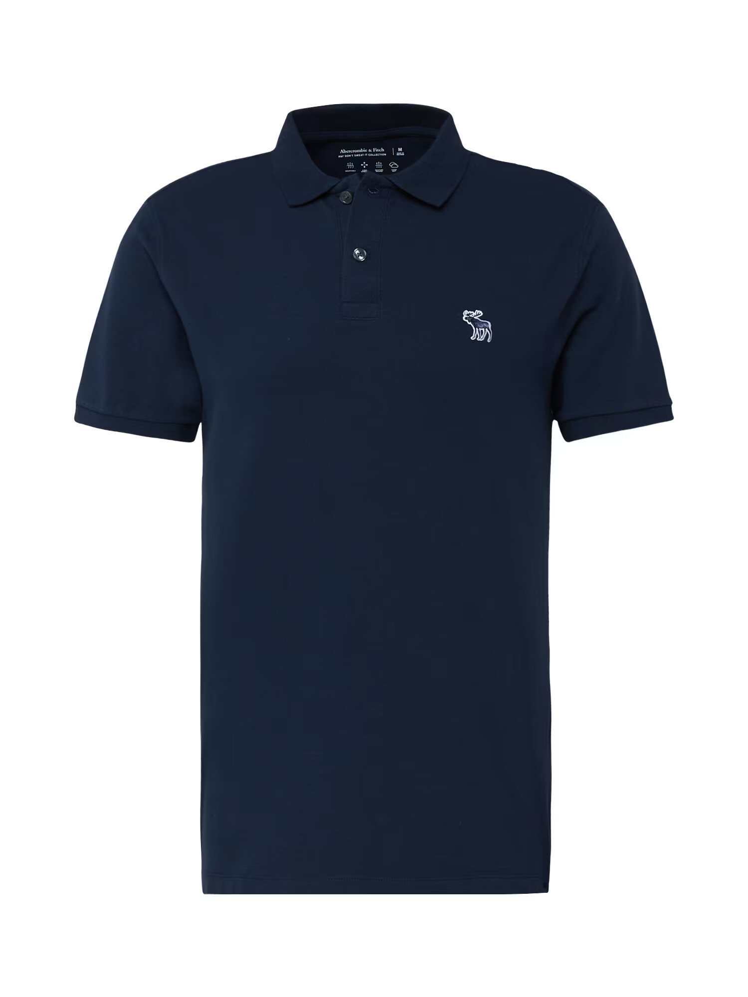 Abercrombie & Fitch Tricou bleumarin / alb - Pled.ro