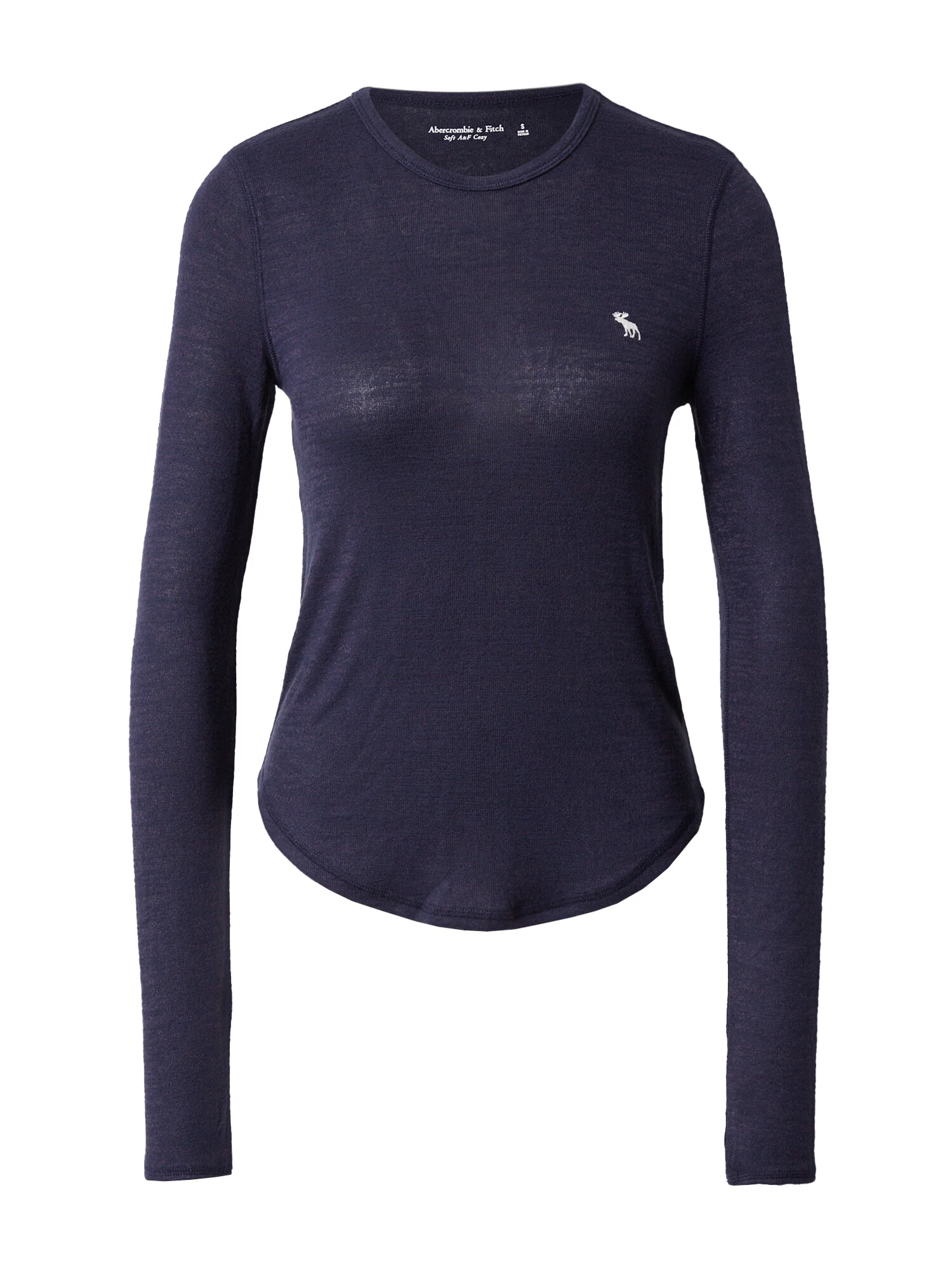 Abercrombie & Fitch Tricou bleumarin / alb - Pled.ro