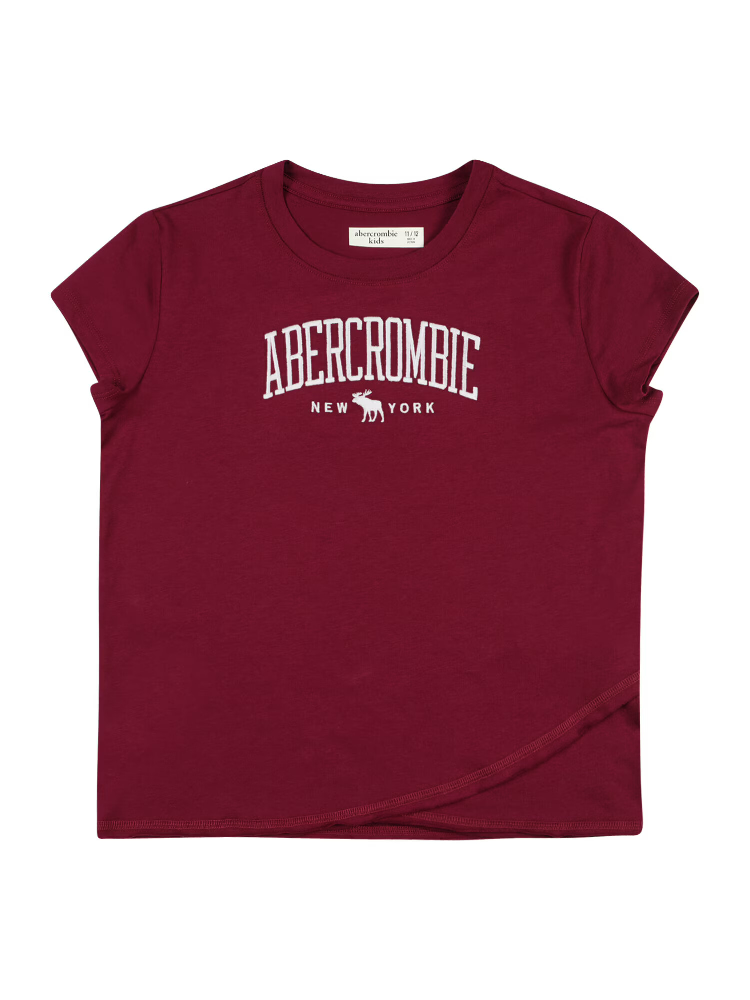 Abercrombie & Fitch Tricou 'MAY' roșu bordeaux - Pled.ro