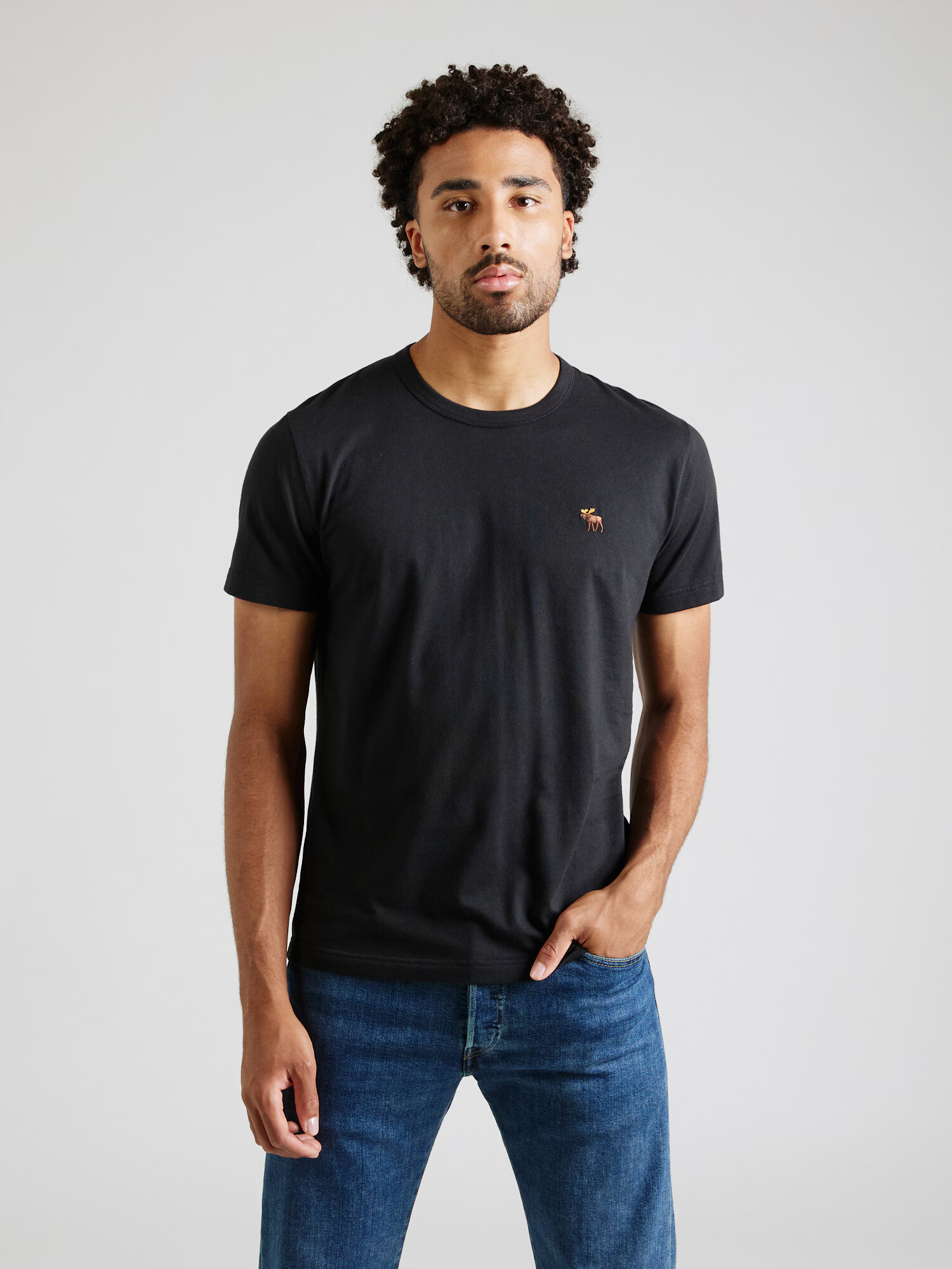 Abercrombie & Fitch Tricou negru - Pled.ro